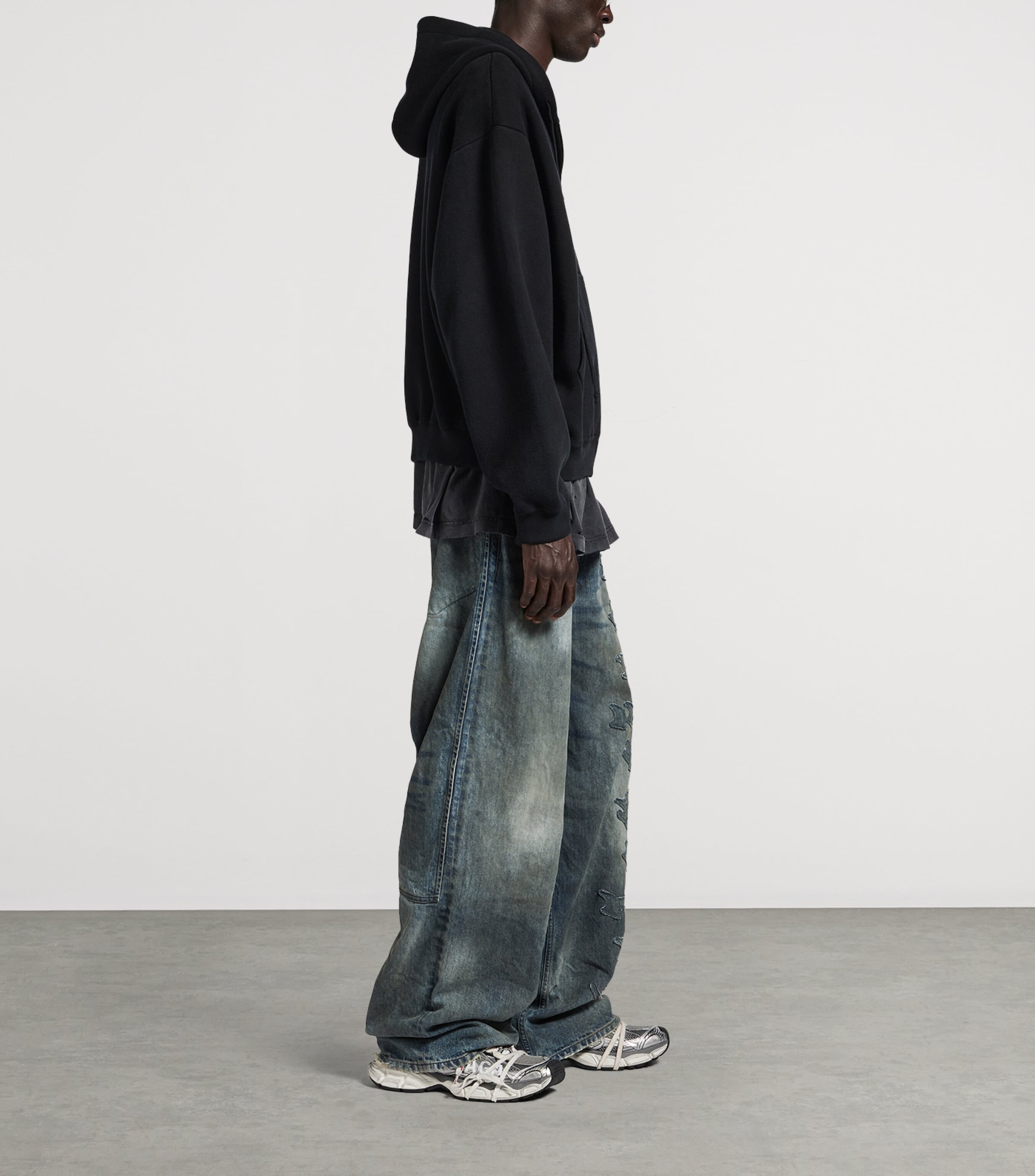 Cotton-Blend Embroidered Lion Hoodie 1000 Image 4