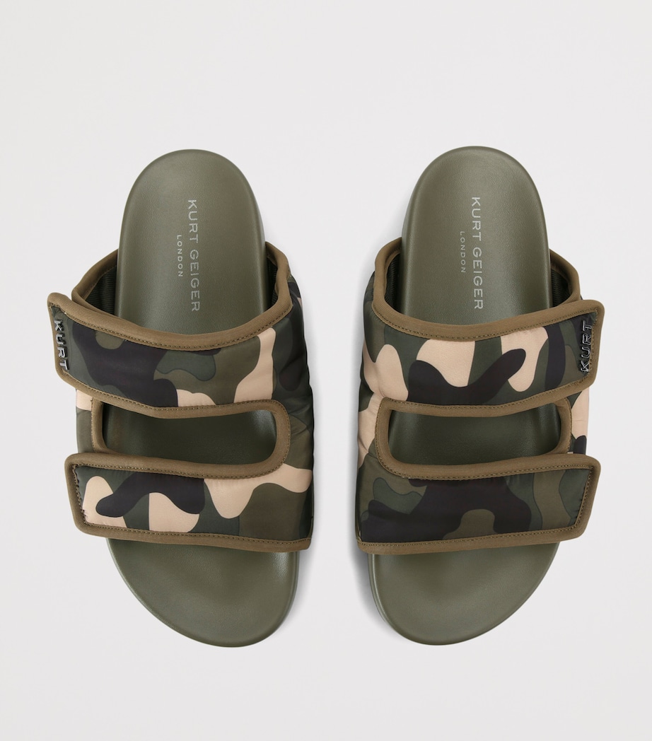 Kurt Geiger London Mens Puff Sandals Dark Green Image 3