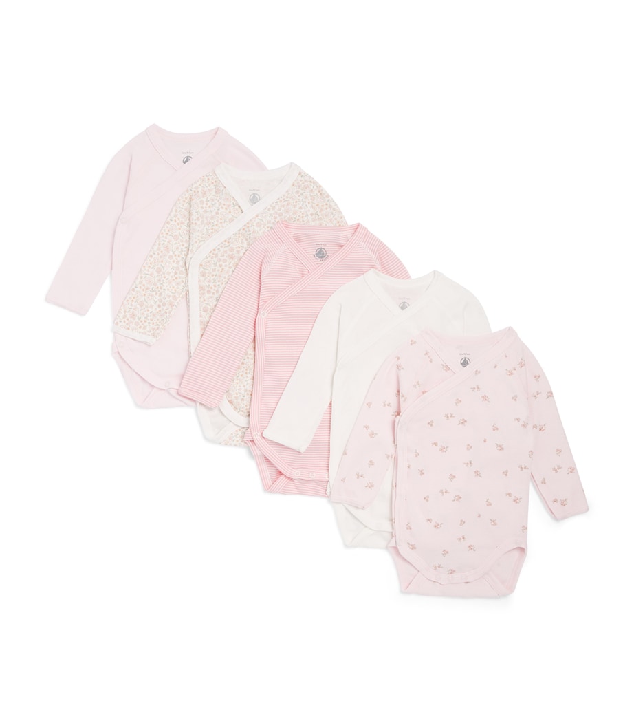 Petit Bateau Set of 5 Bodysuits (Newborn – 12 Months) Variante Image 1