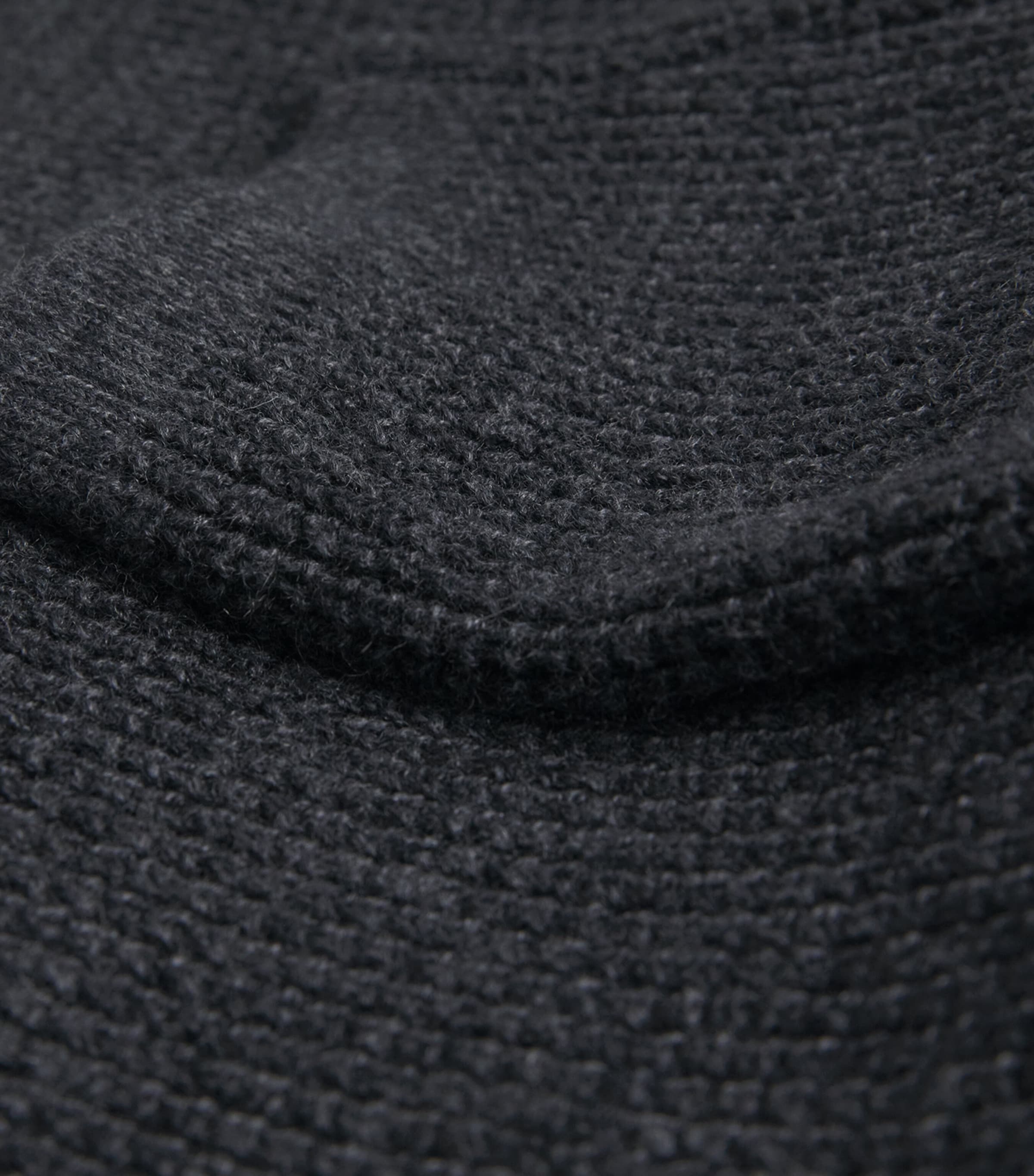 Merino Wool Knitted Hoodie BLACK CHERUB WOOL Image 5