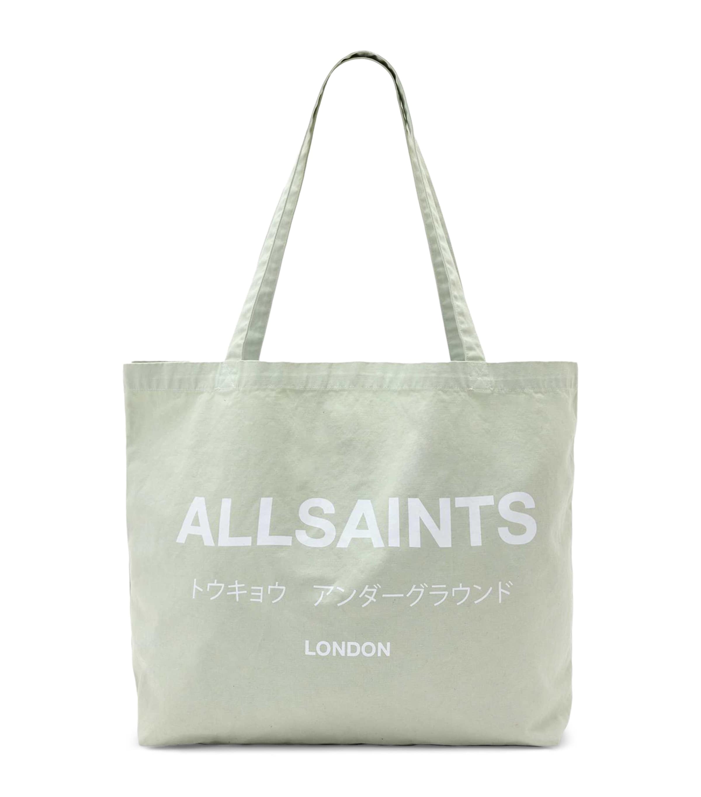 AllSaints Underground Tote Bag Powdered Green Image 1