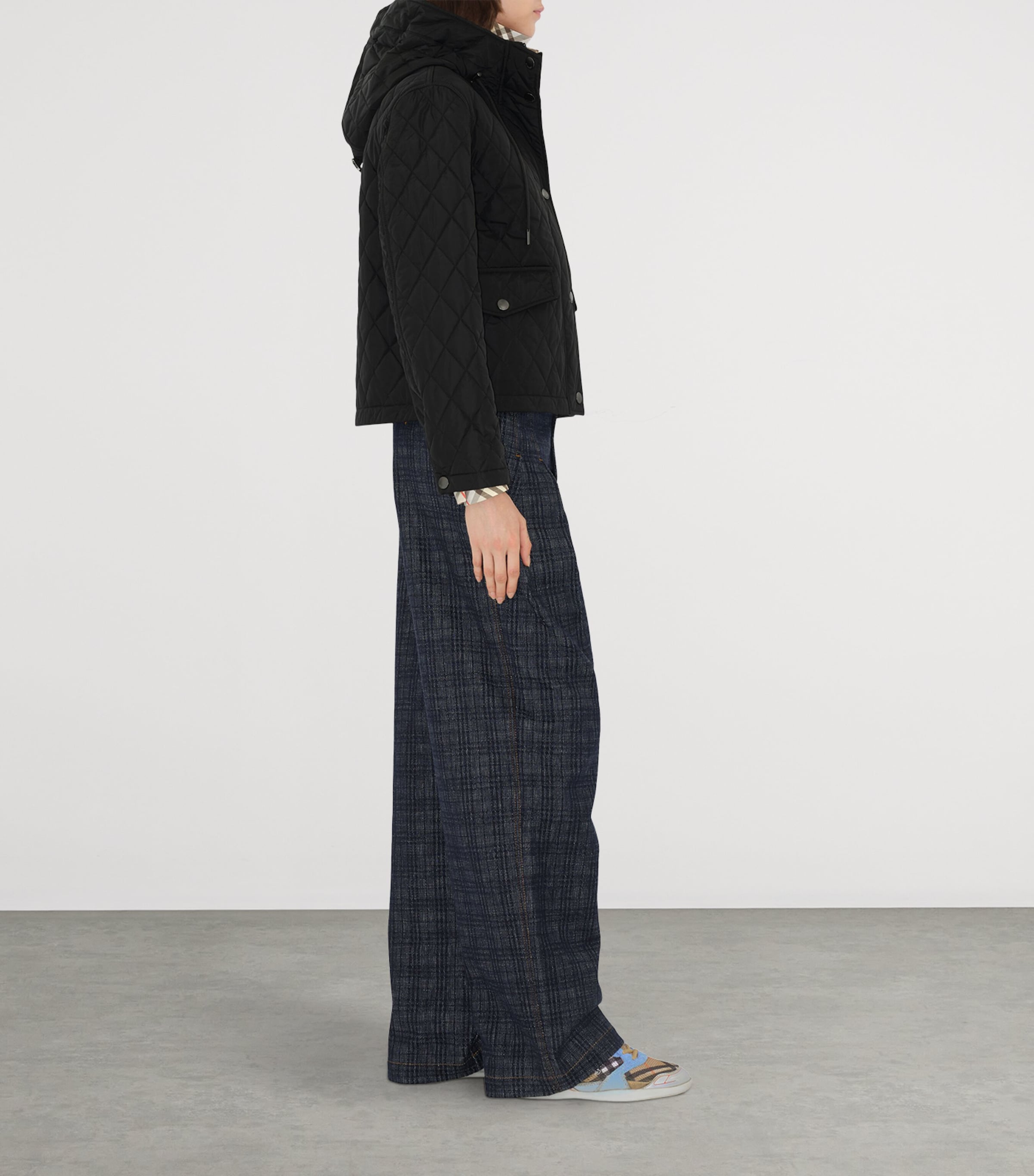 Burberry Womens Hooded Field Jacket Black Image 4