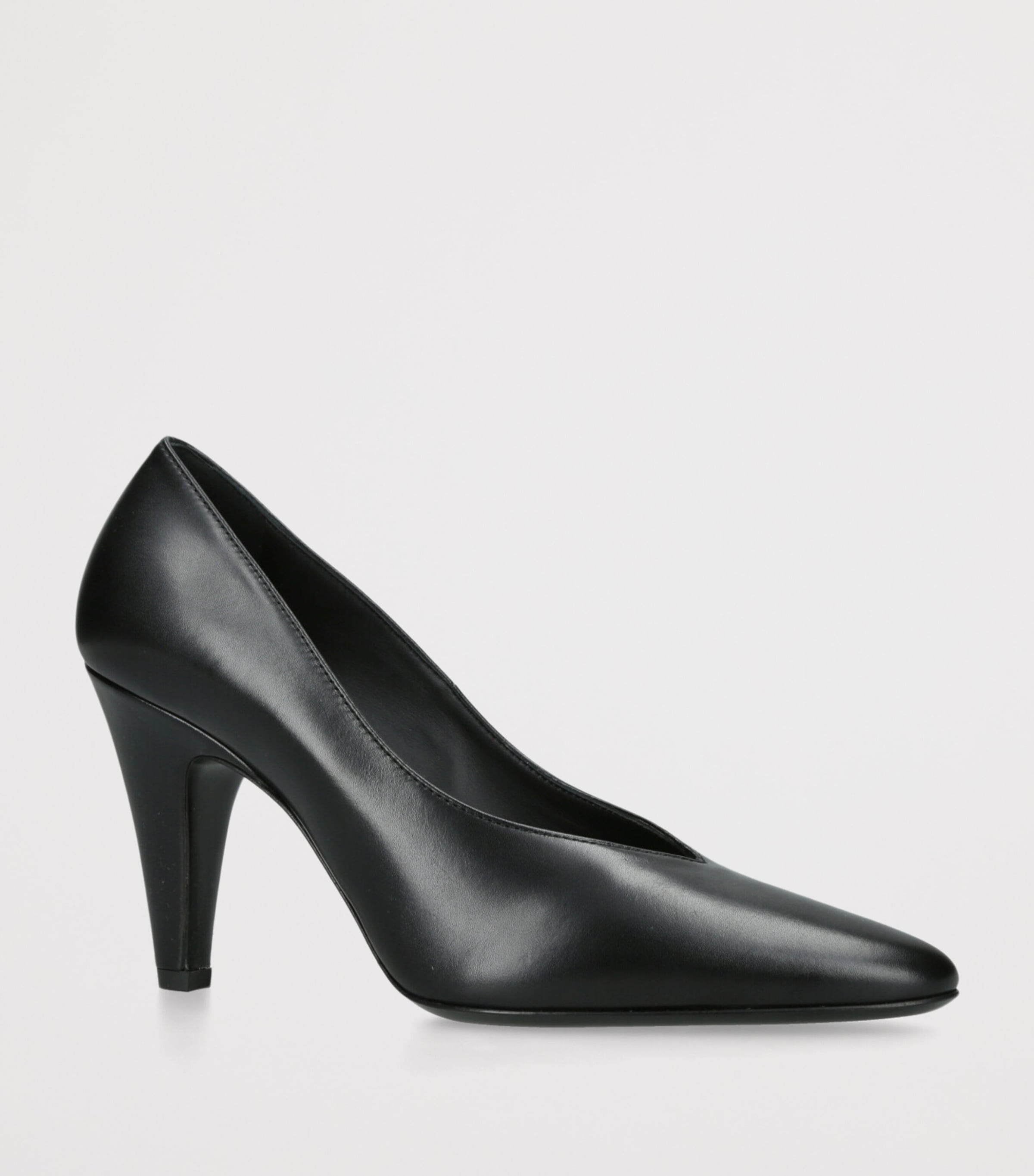 Alaïa Womens Leather Cone Pumps 90 Black Image 3