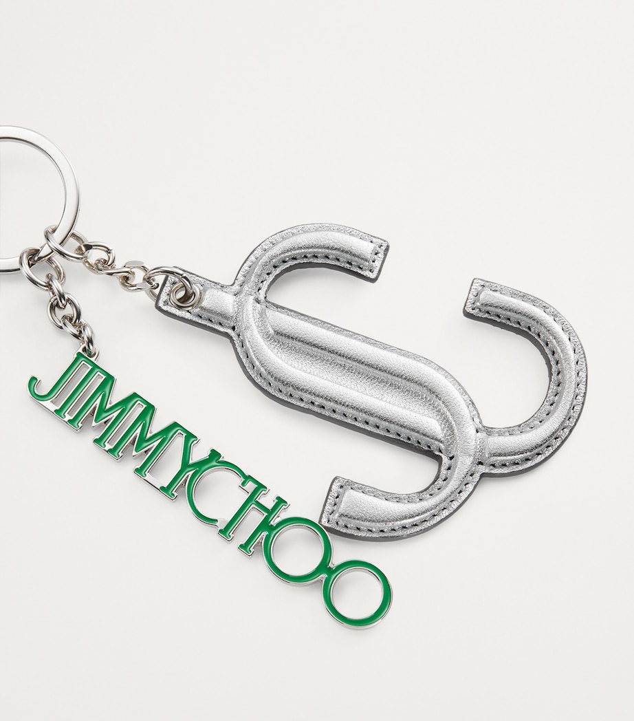 Logo Bag Charm SILVER/GREEN/BLACK Image 3