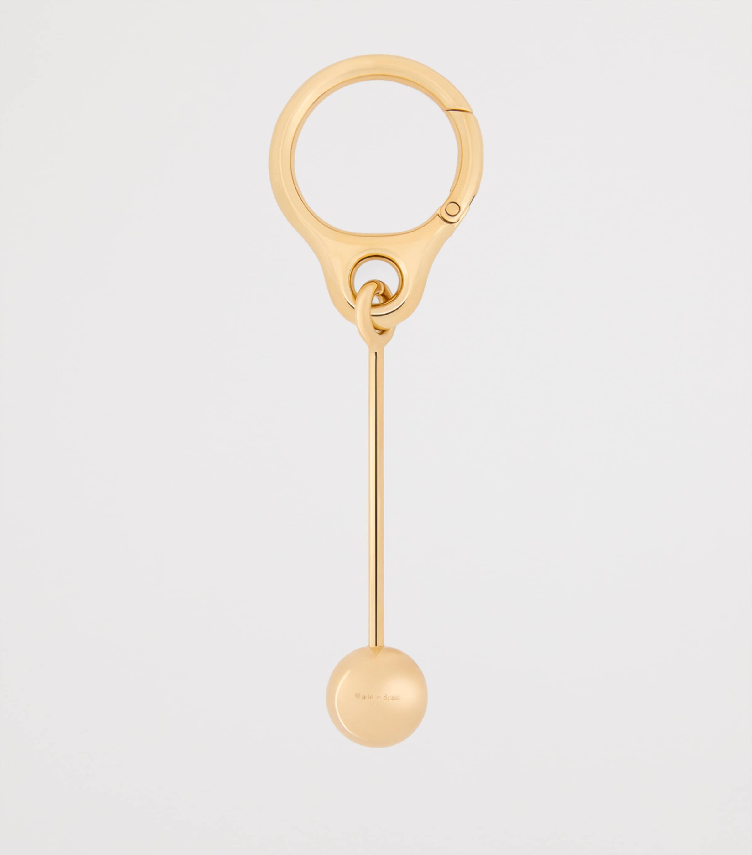 Bar Pebble Keyring GOLD Image 2