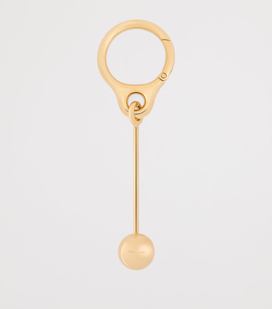 Bar Pebble Keyring GOLD Image 2