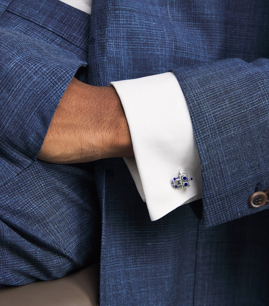 Robot Cufflinks 82_SILVER Image 2