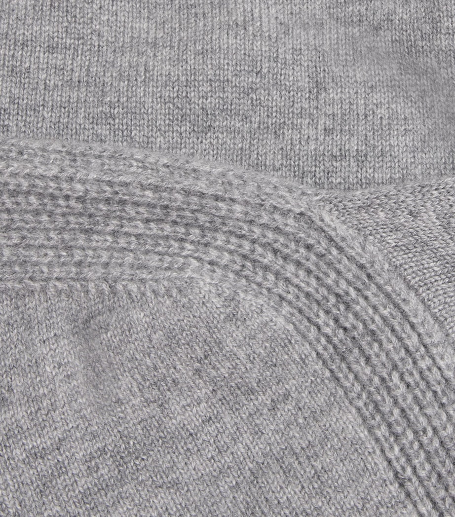 Cashmere Round-Neck Sweater 0951 - MEDIUM GREY Image 5