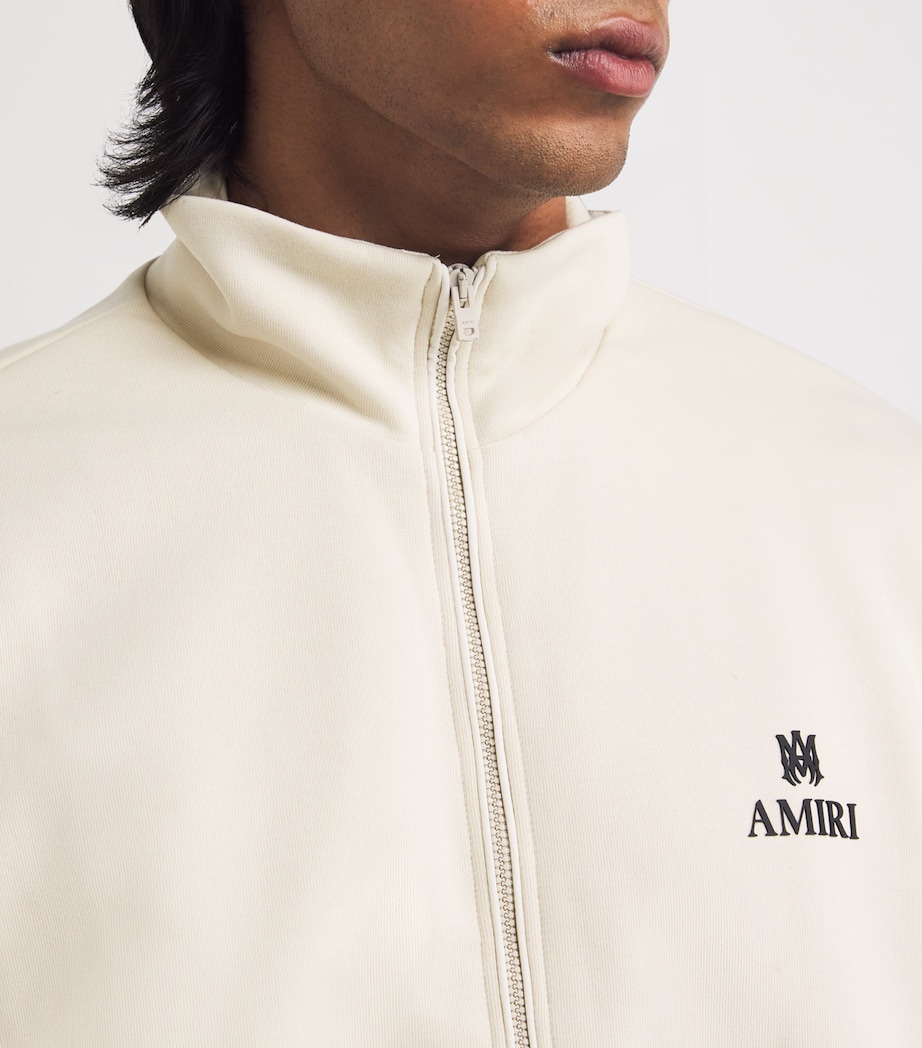 Cotton-Blend Lounge Track Jacket ALABASTER Image 6