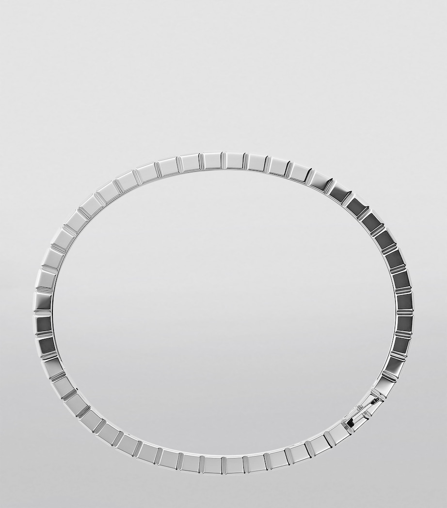 White Gold and Diamond Ice Cube Bangle 18K WHITE GOLD Image 3