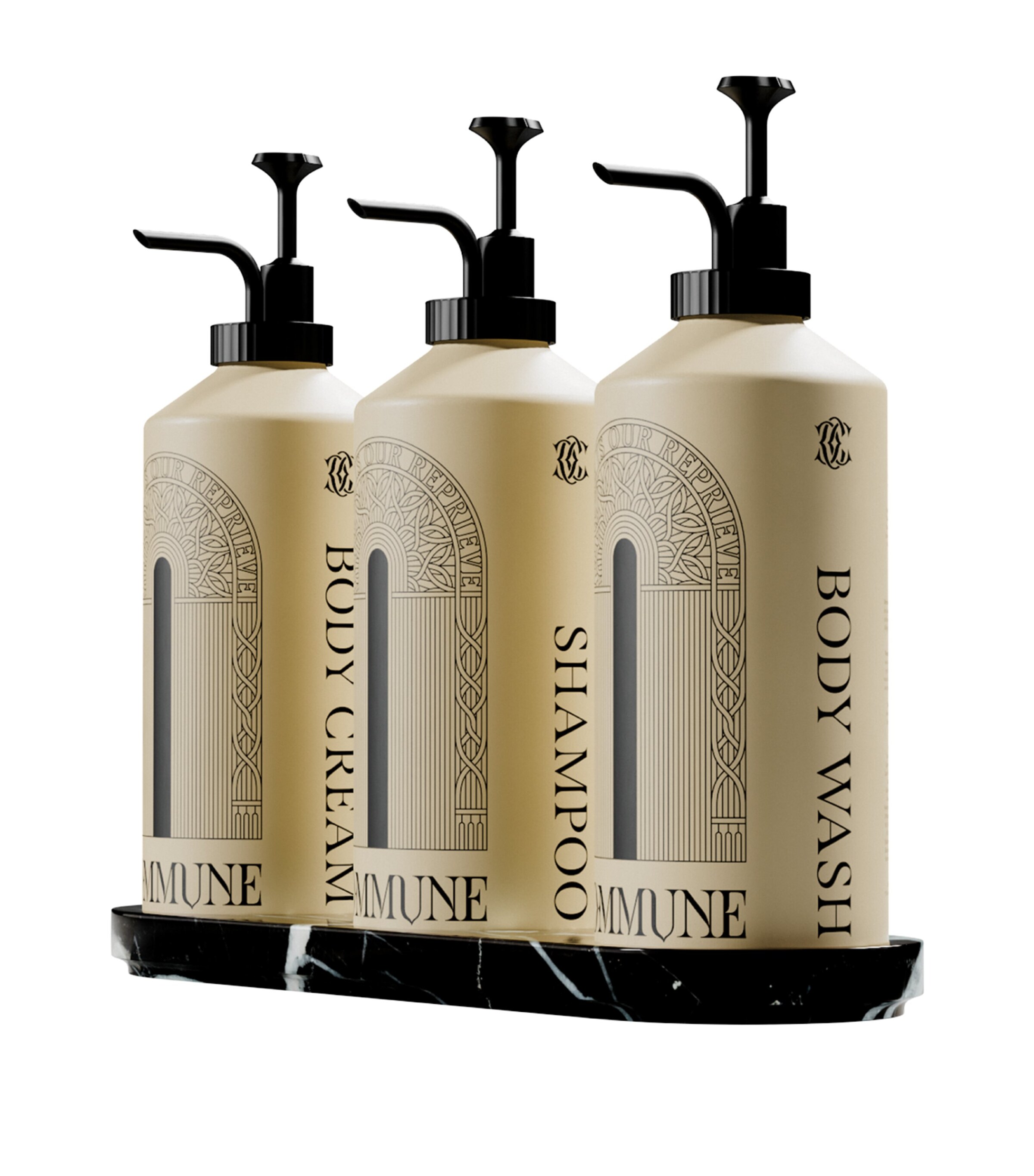 Marble Triple Tray NO COLOUR Image 6