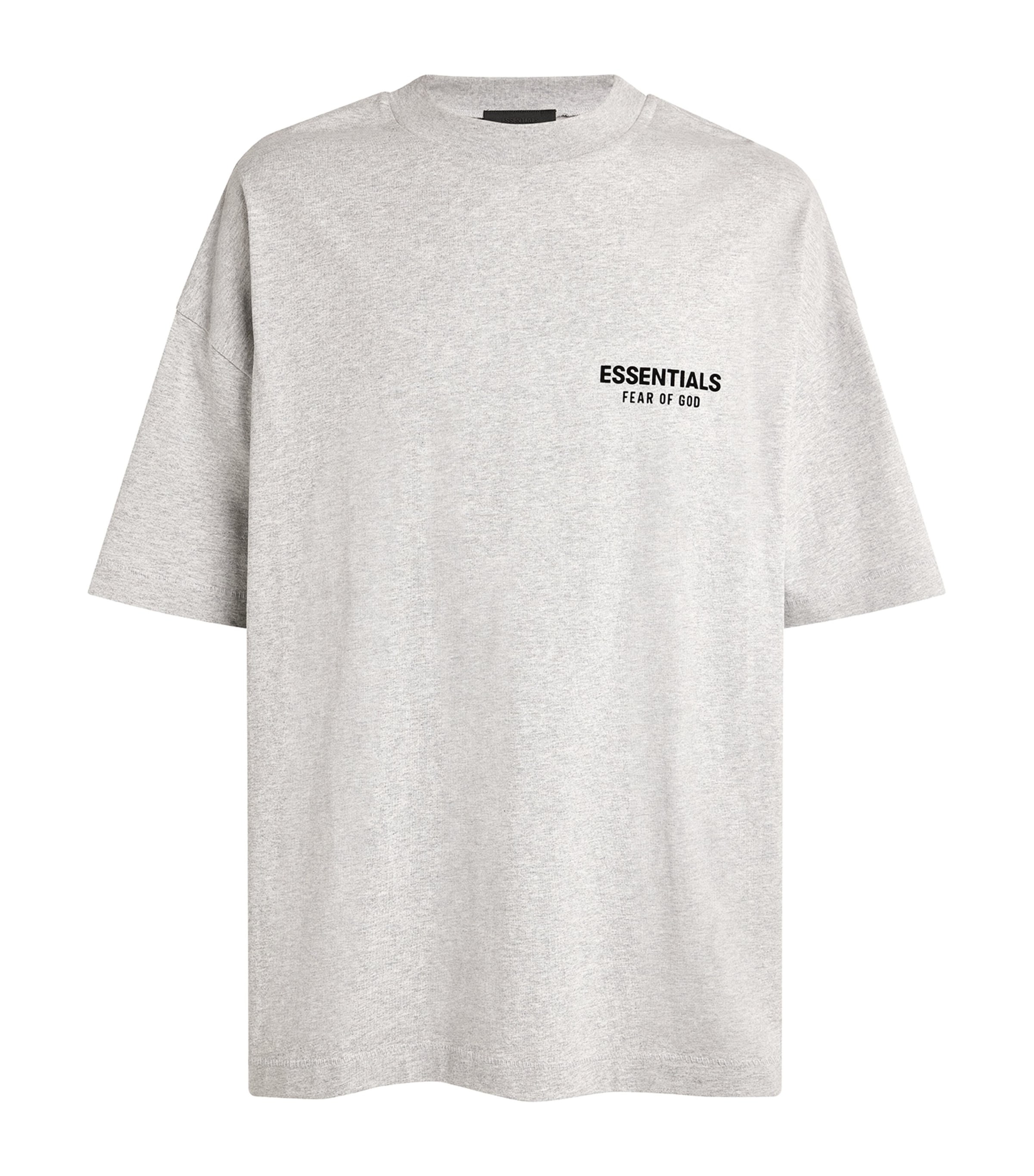Essentials Cotton Logo T-shirt In Grey