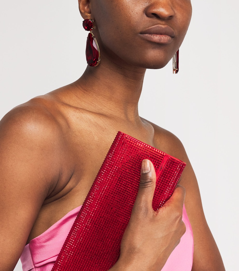 Crystal Drop Earrings SCARLET 605 Image 2