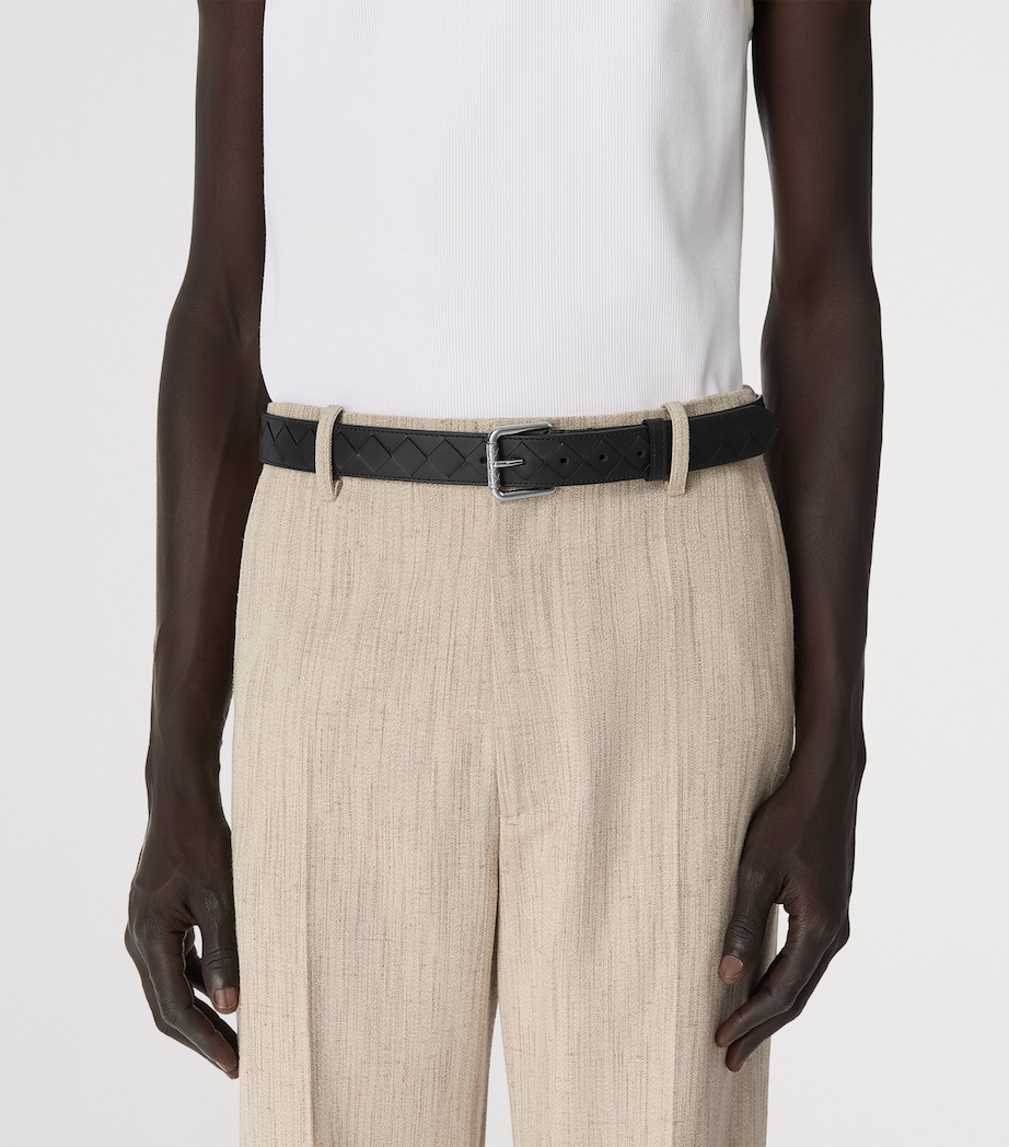 Intrecciato Leather Stamp Belt 8803 Image 2