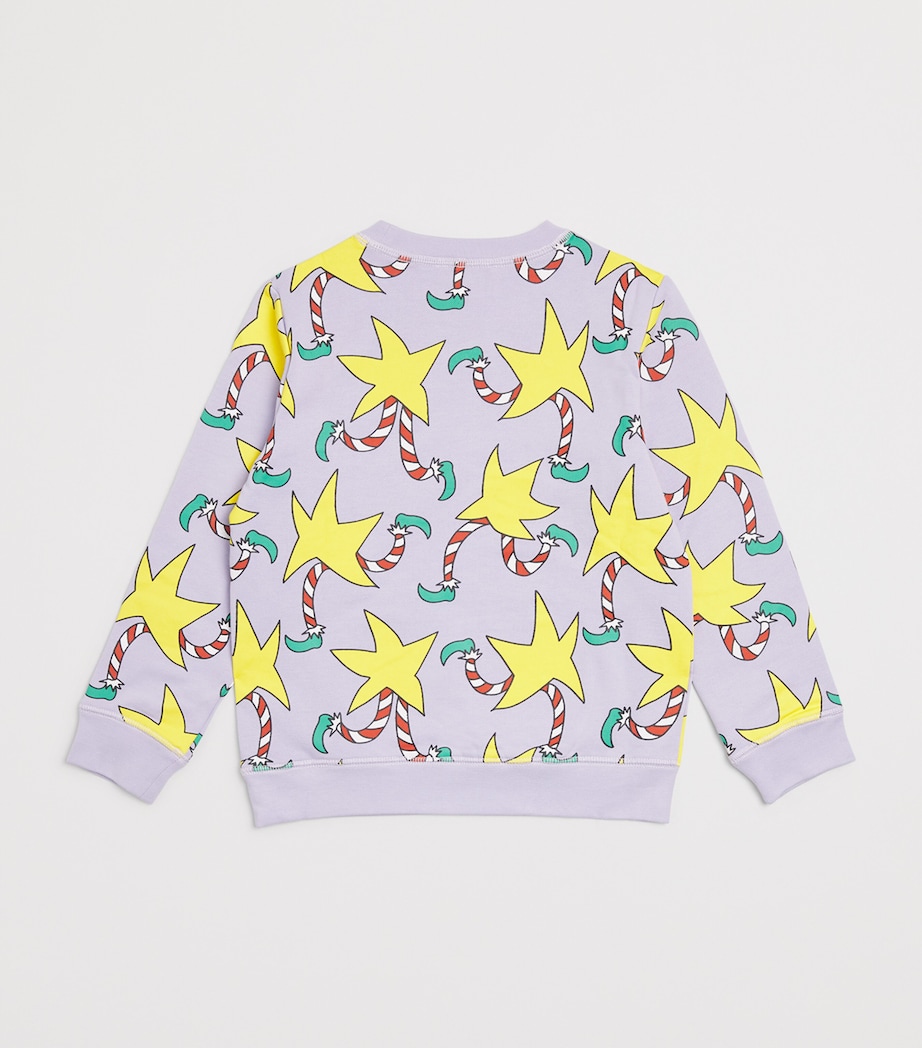 Organic Cotton Star Print Sweatshirt (3-14+ Years) 573MCLILLA/MULTI Image 2