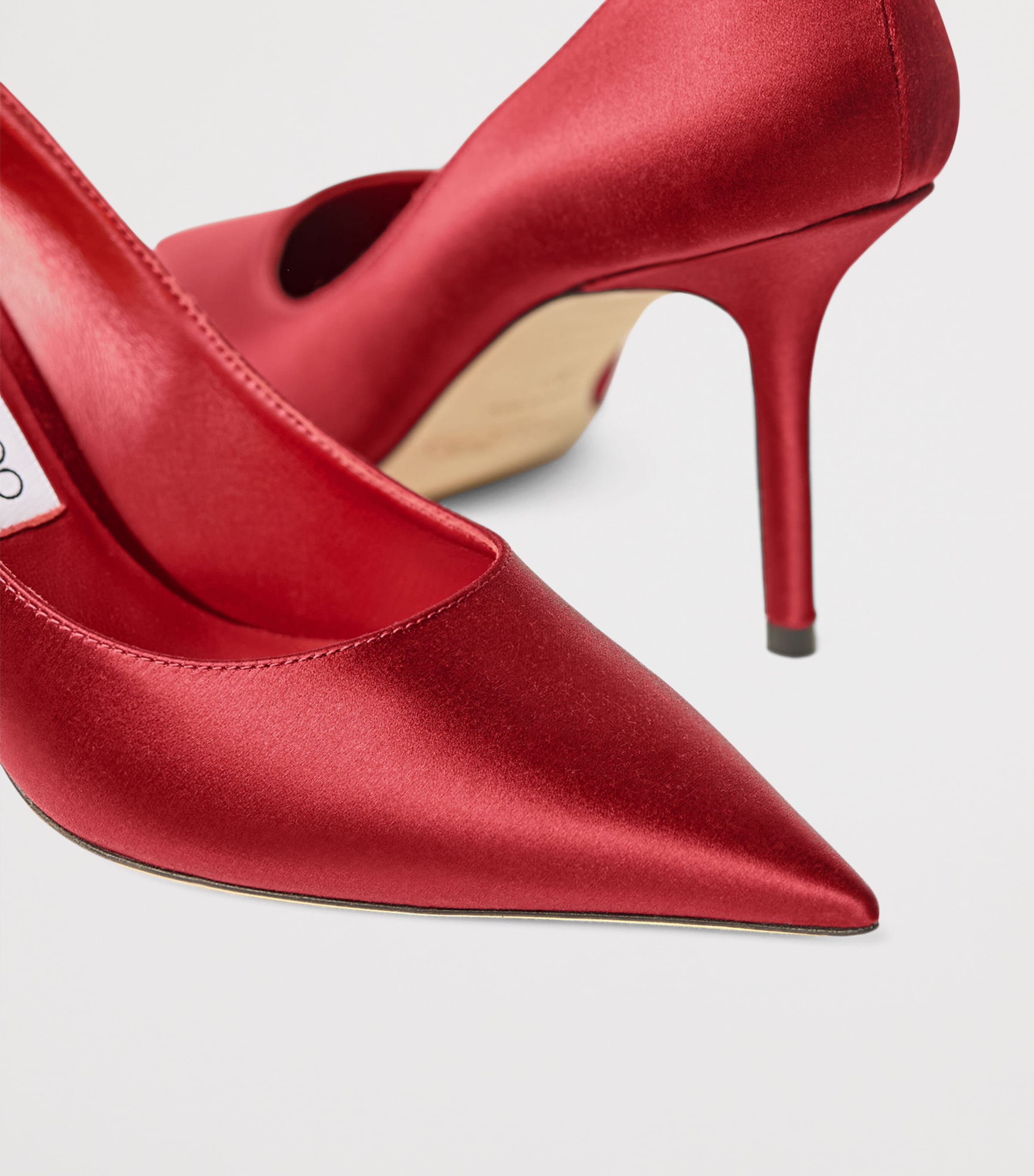 Love 85 Satin Pumps RUBY RED Image 6