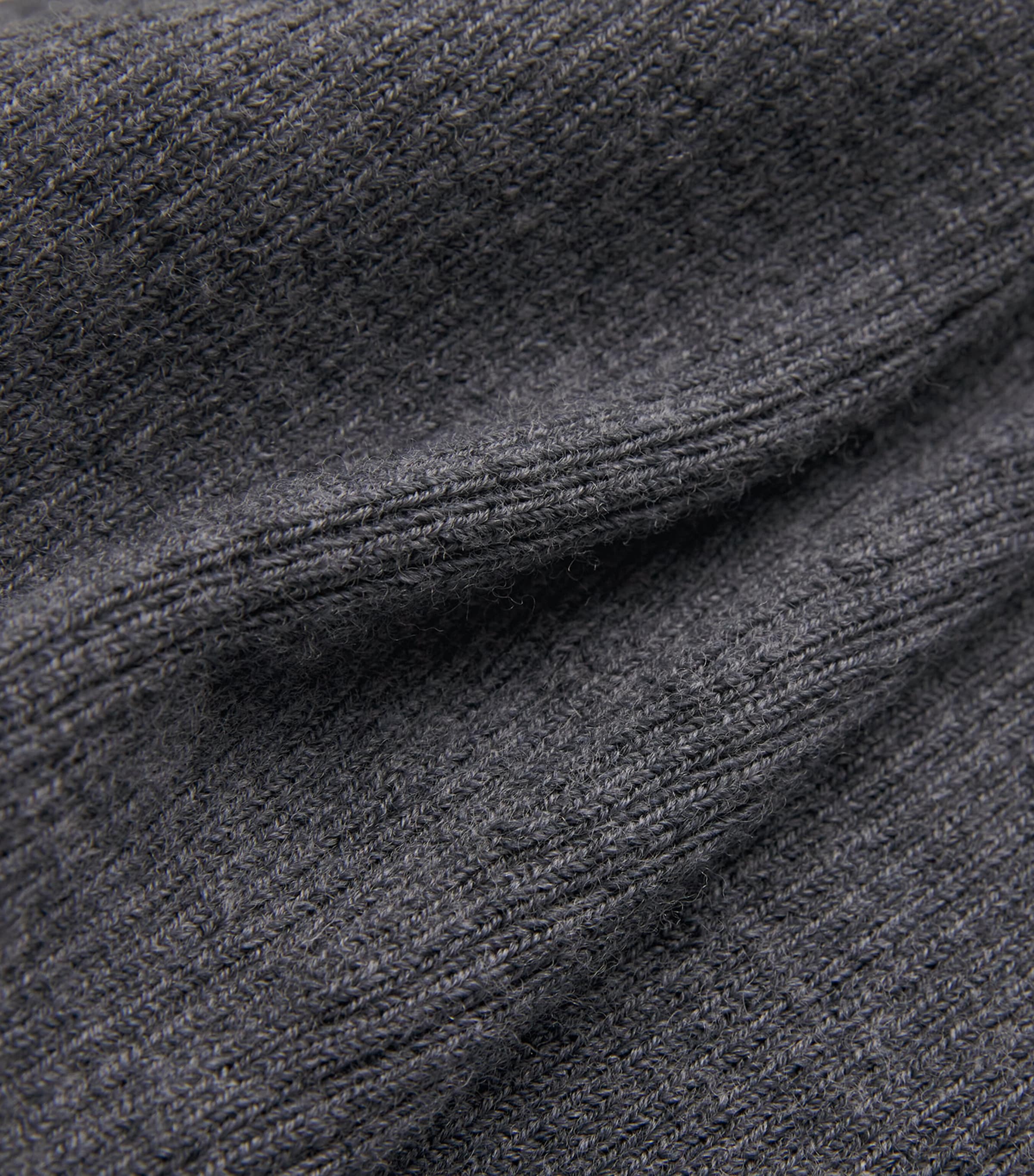 Wool-Blend Ribbed Top GREY Image 5