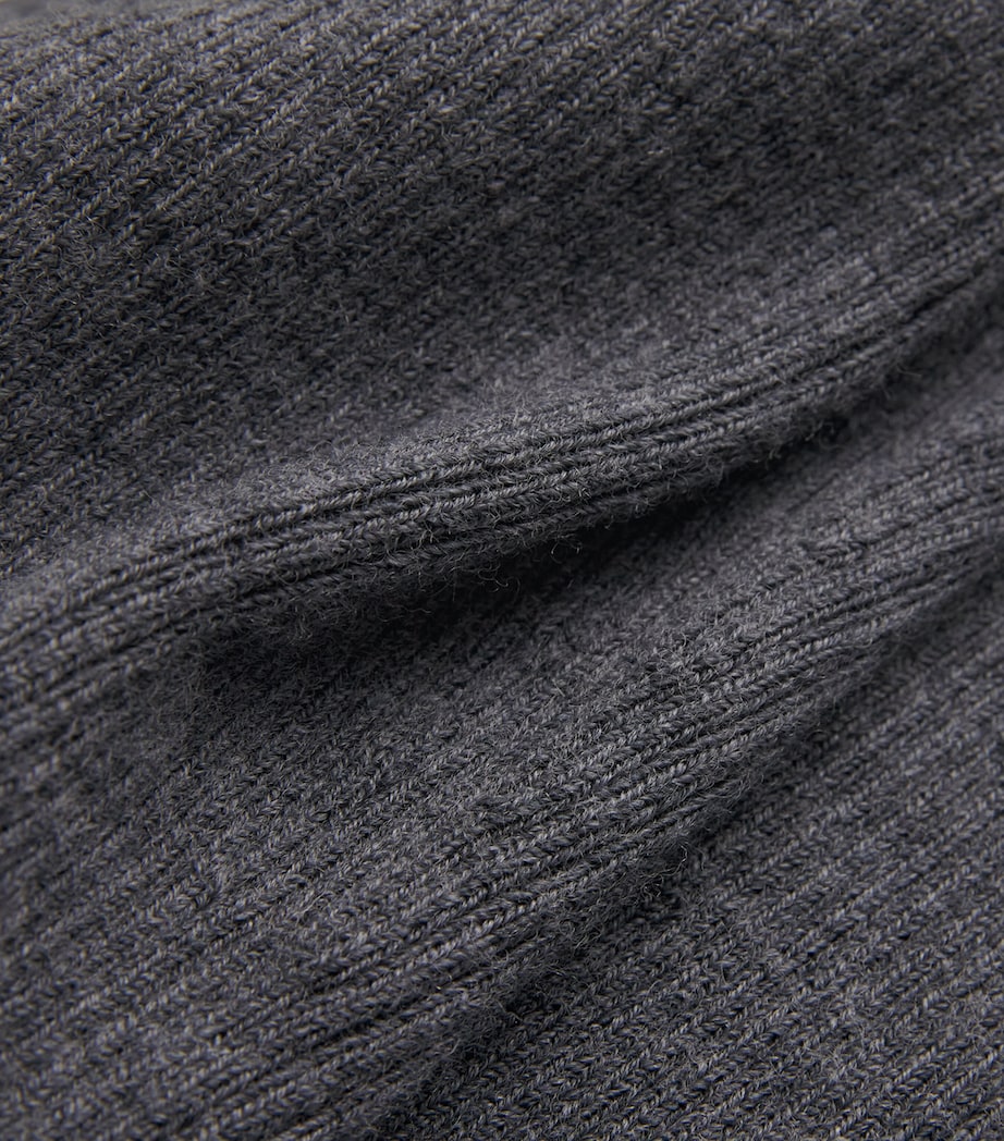 Wool-Blend Ribbed Top GREY Image 5