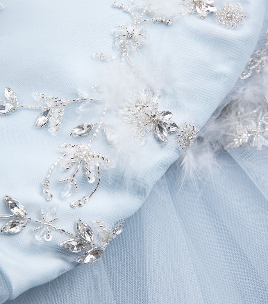 Embellished Tulle Dress (2-14 Years) BLUE Image 3