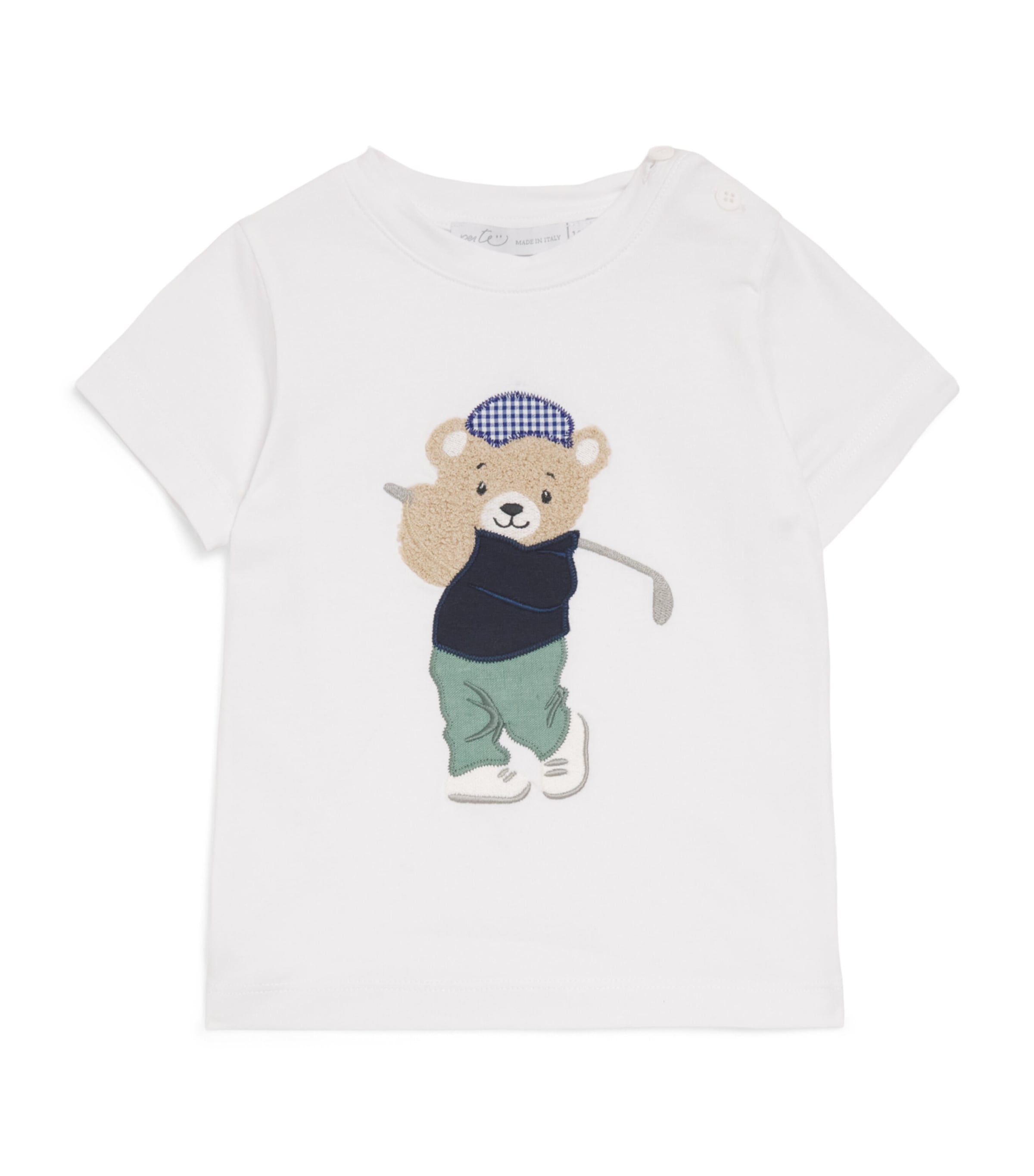 Per Te Stretch-Cotton Golf Bear T-Shirt (3 Months-4 Years) Image 1