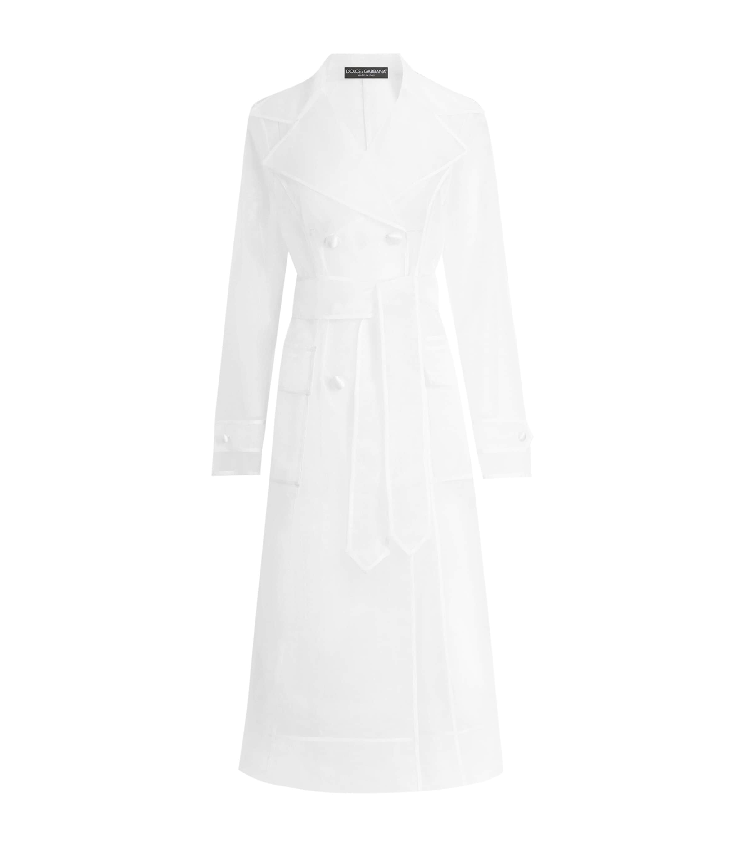 Dolce & Gabbana Technical Organza Trench Coat