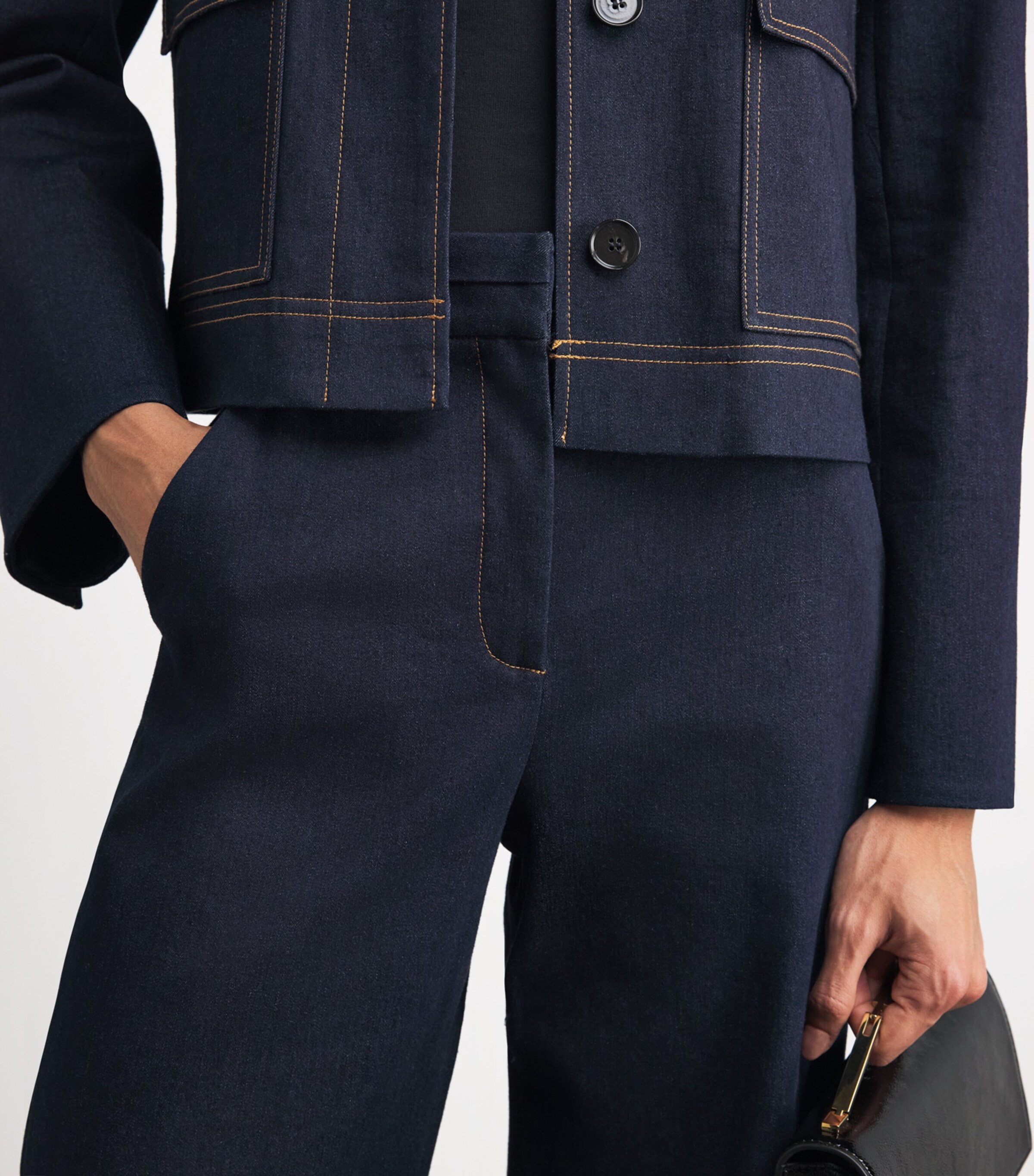 Denim Crue Wide-Leg Trousers B0214 MIDNIGHT WASH Image 6