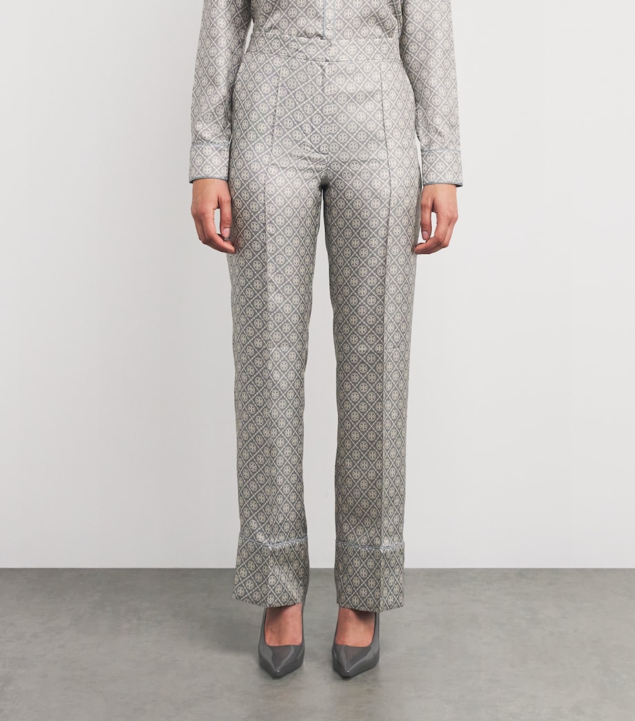 Silk T Monogram Trousers GRAY T MONOGRAM MINI Image 3