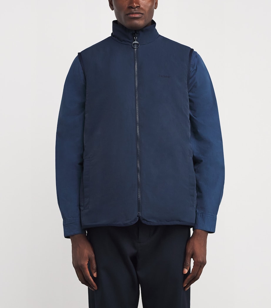 Reversible Fleece Gilet NAVY Image 3