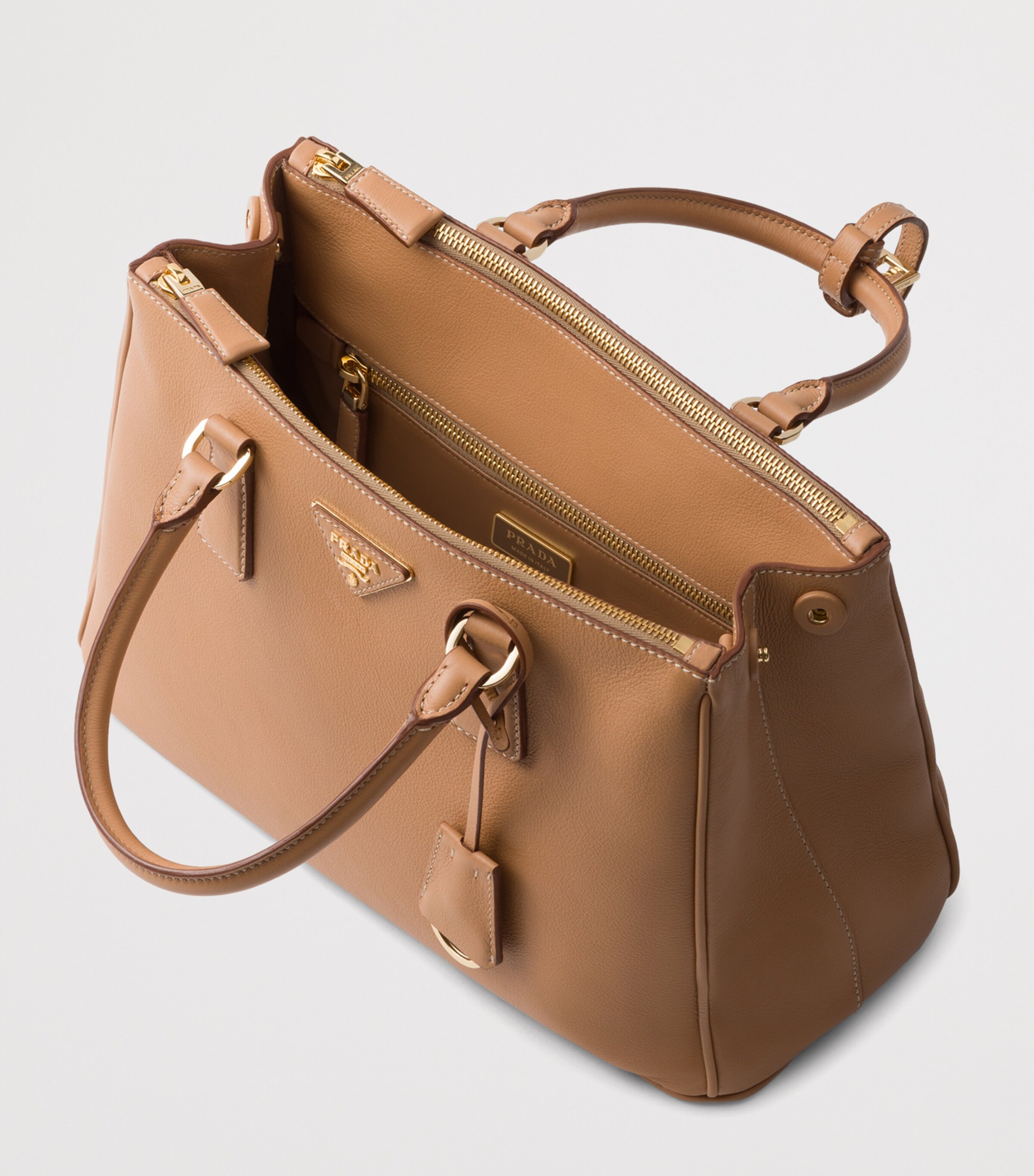 Prada Large Leather Galleria Top-Handle Bag Image 5