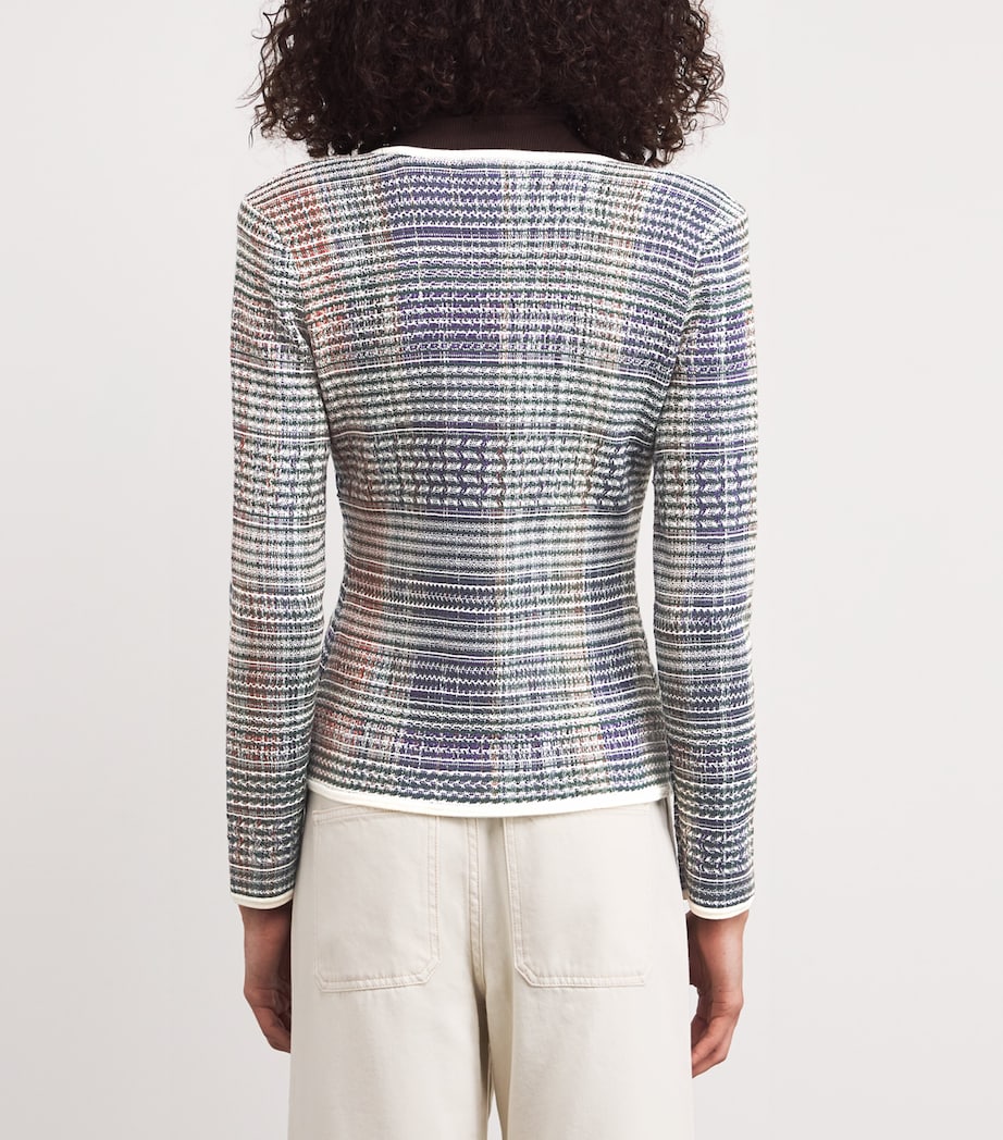 Nadialine Knit Jacket G0714 HNTER GRN MLTI Image 4