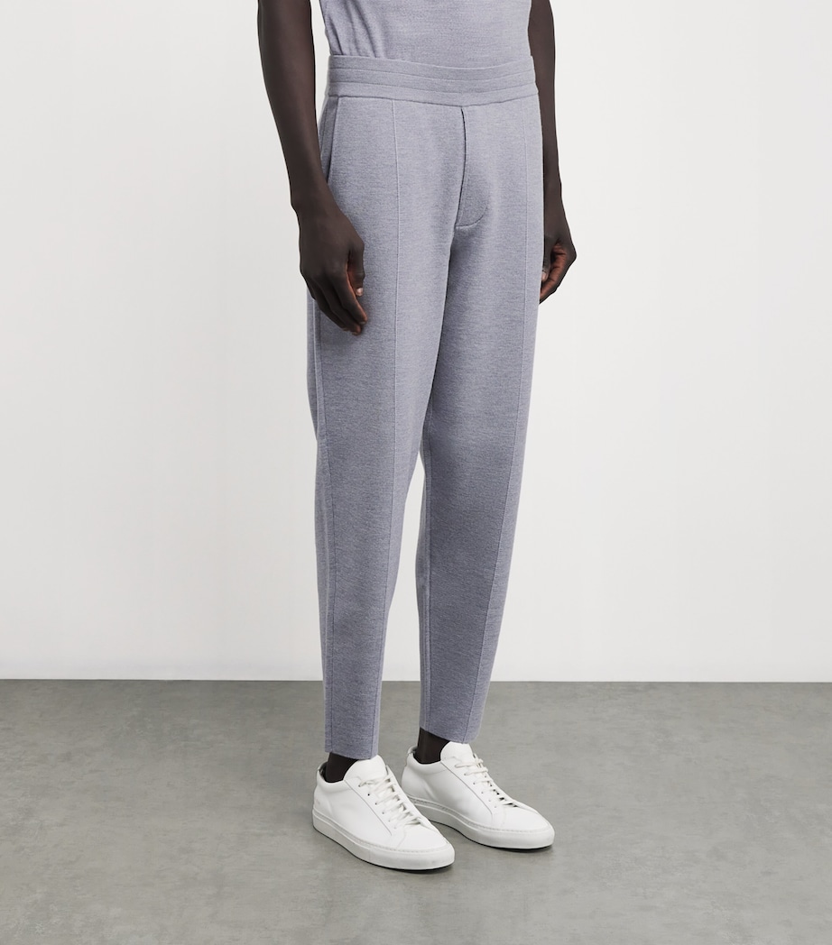 Wool-Blend Straight Sweatpants 3268-DUSTY MEL Image 3