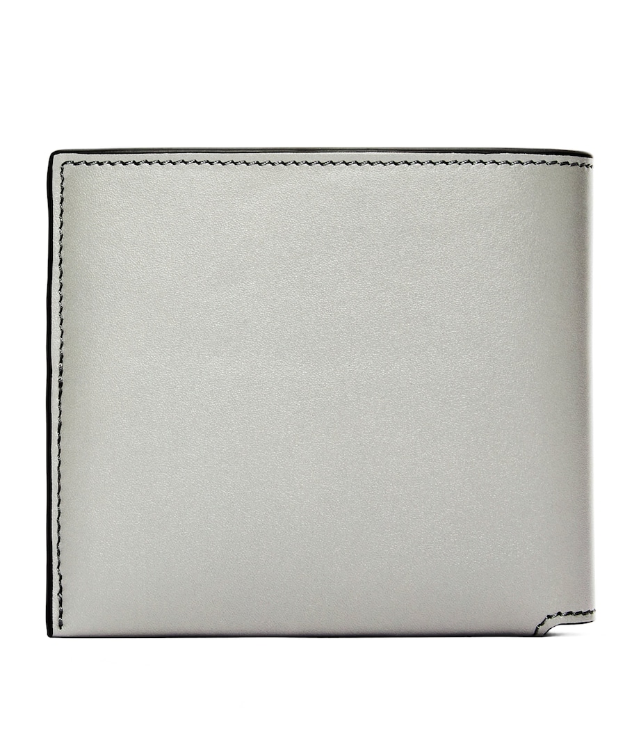 Leather Bifold Wallet PEARL GREY/DARK GREY Image 3