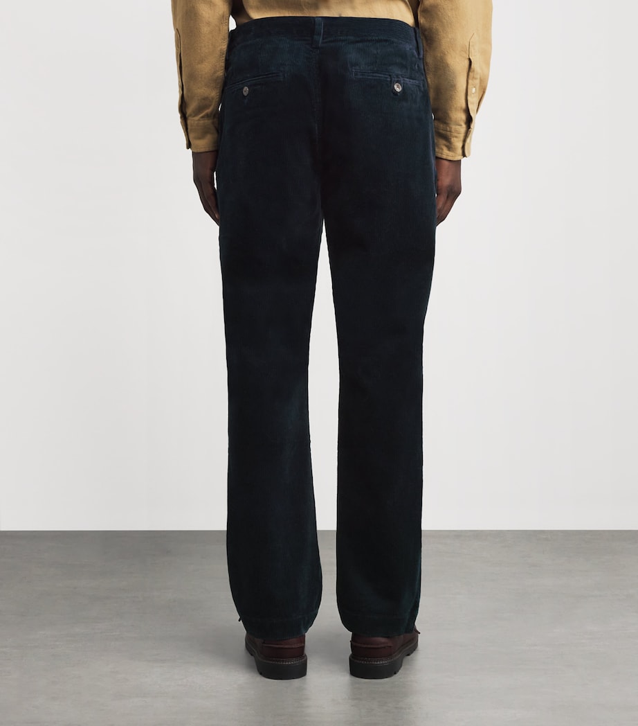 Corduroy Bedford Trousers NAVY Image 4