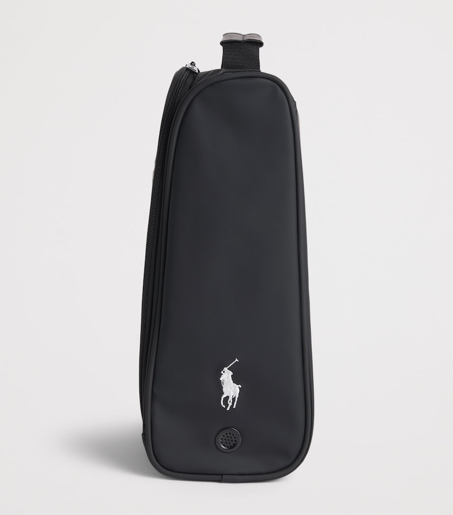 RLX Ralph Lauren Mens Logo Shoe Bag Black Image 2