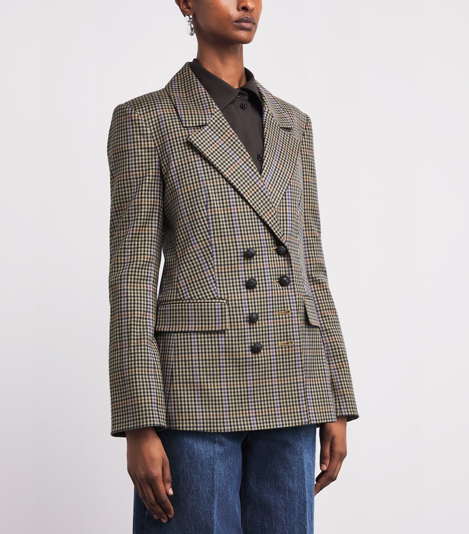 Plaid Claude Dickey Blazer N0963 RUSSET MULTI Image 3