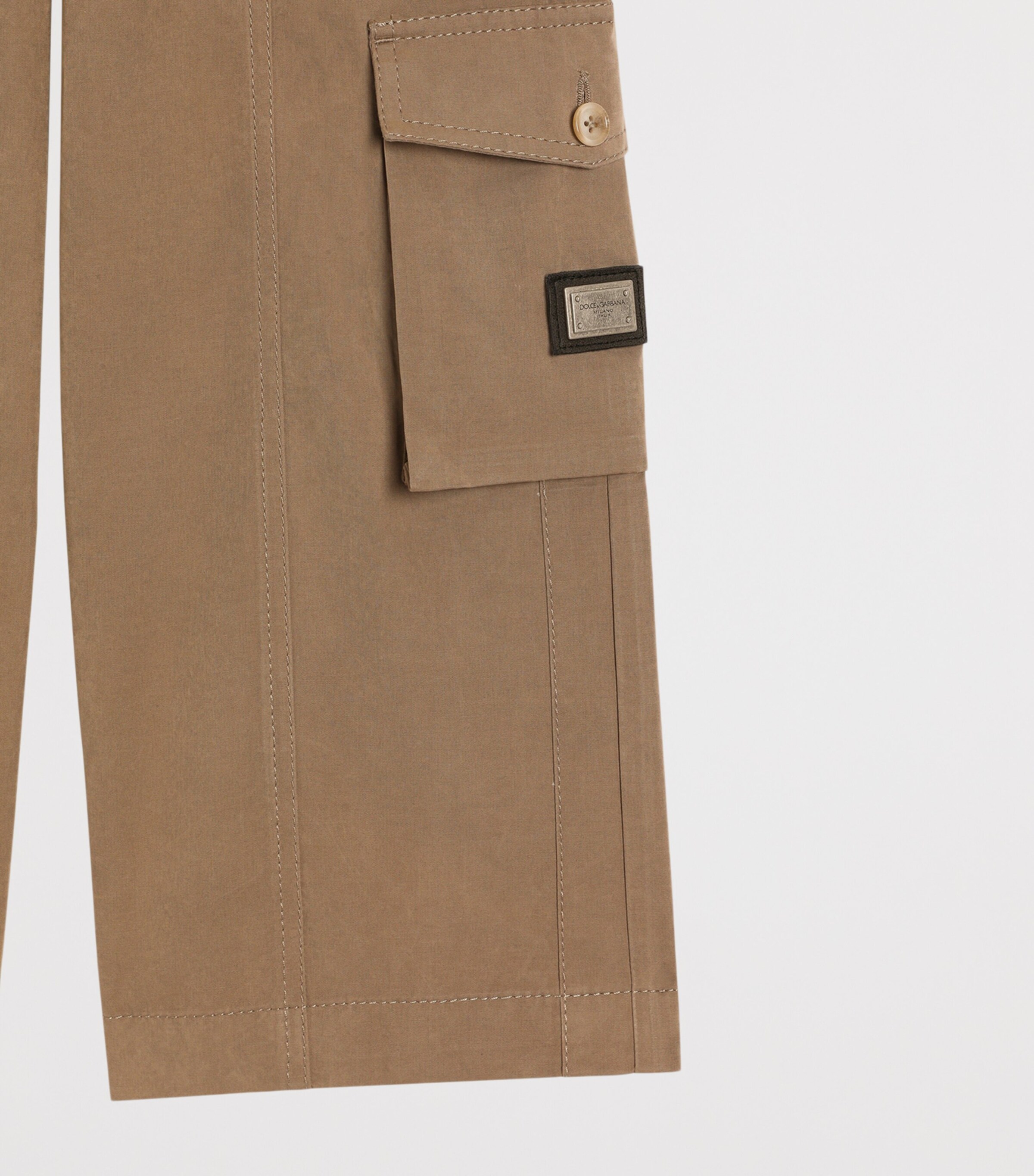 Dolce&Gabbana Kids Drawstring Cargo Trousers (8-12+ Years) Cord Image 4