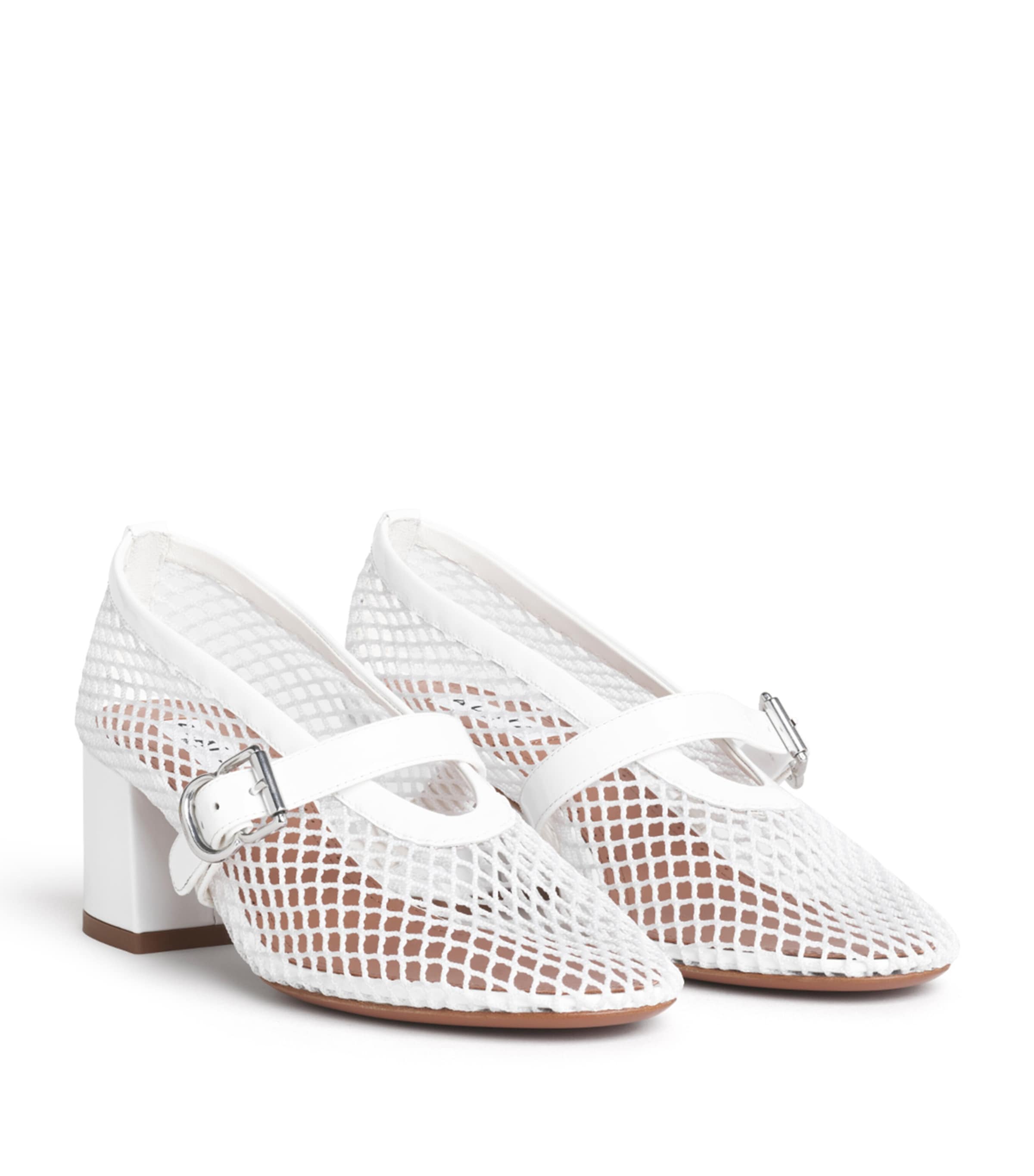 Alaïa Mesh Babies Pumps 55 Optical White Image 2