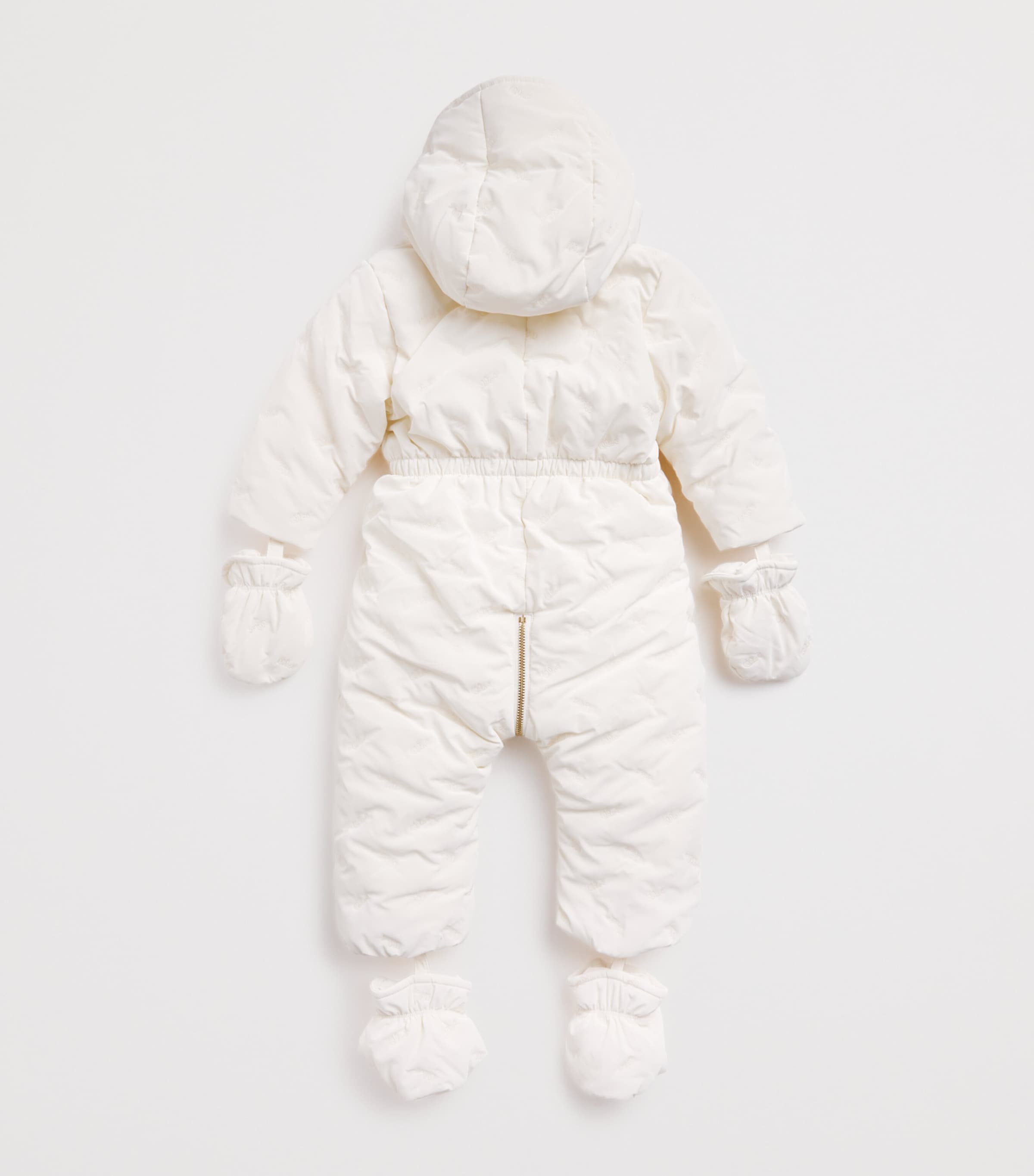 Embroidered Hooded Snowsuit (3-18 Months) OFFWHITE Image 2