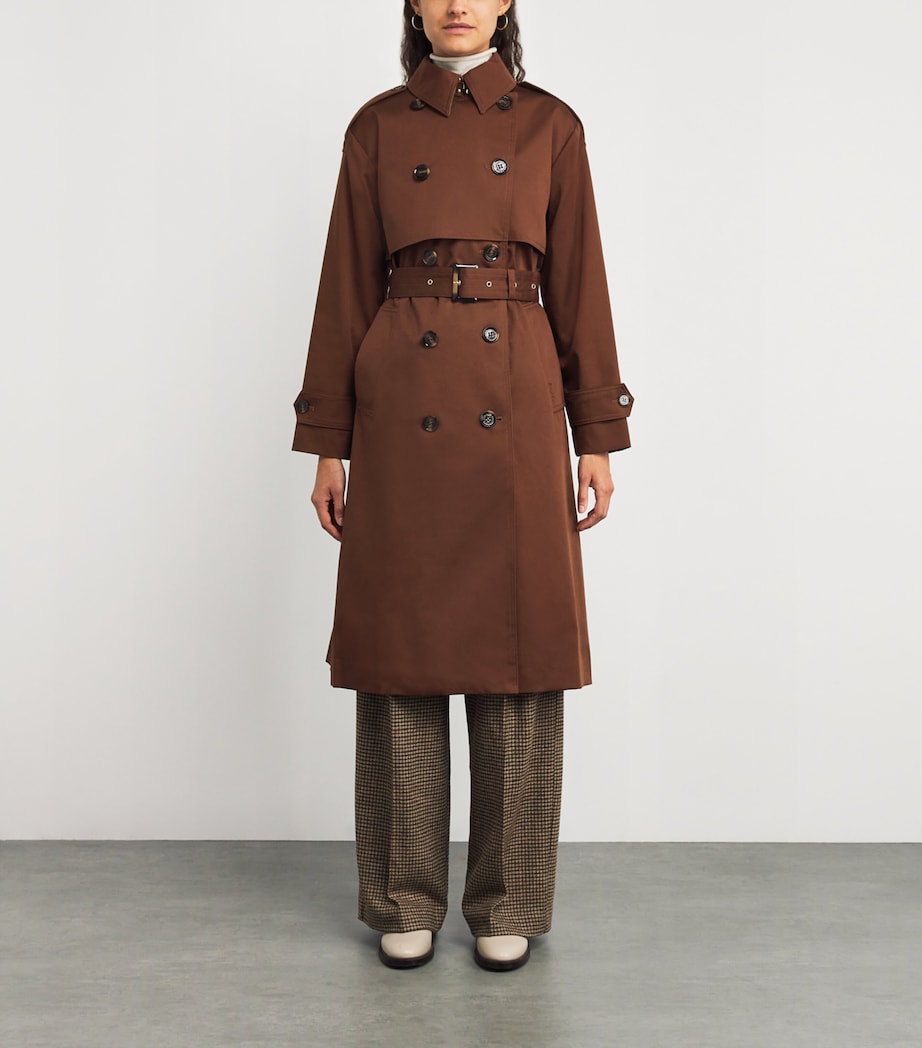 Showerproof Aoife Trench Coat VICUNA/HESSIAN TARTN Image 3