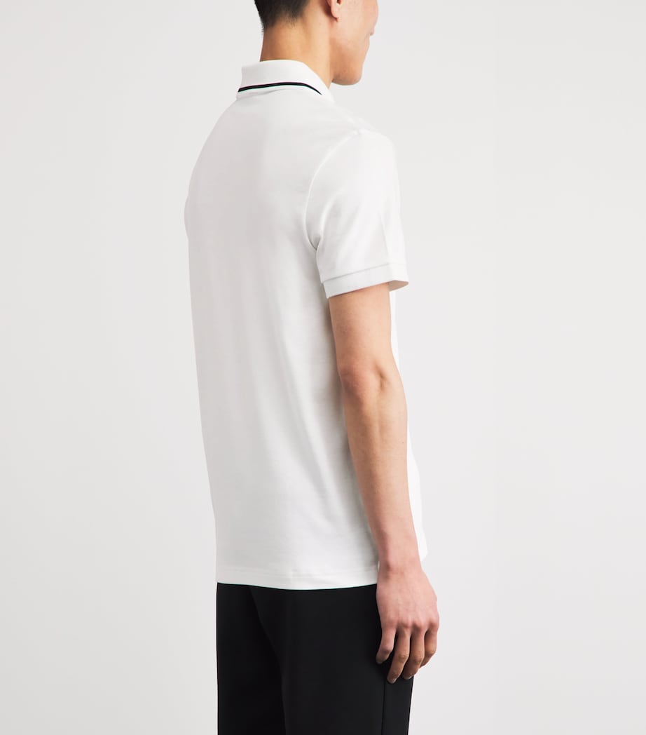 BOSS Mens Pima Cotton Polo Shirt White Image 5