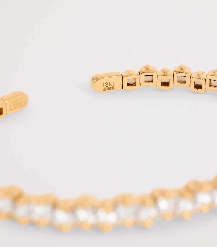 Rose Gold and Diamond Princess Bangle 18K RG/WD Image 5