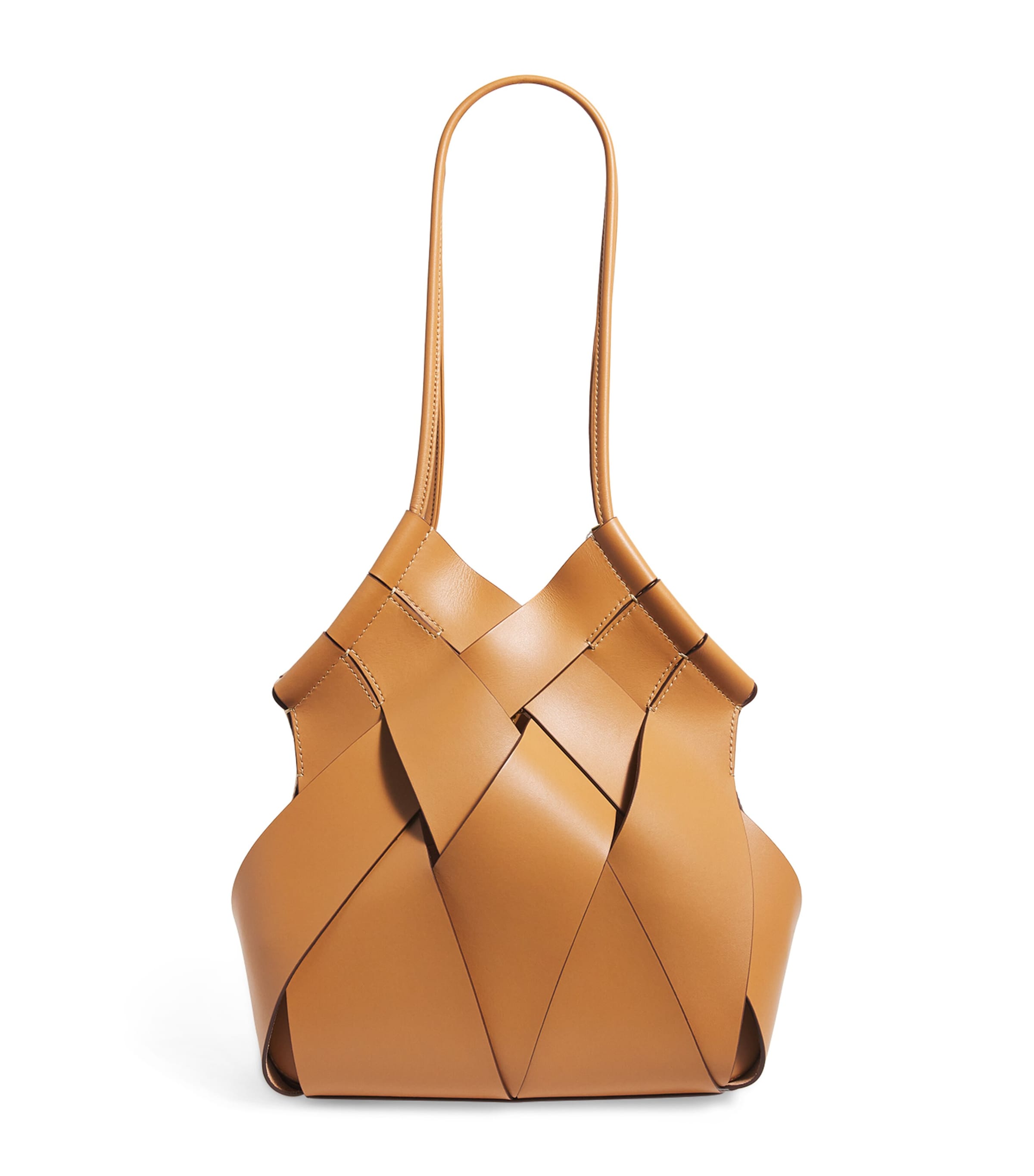 Ulla Johnson Leather Charlotte Tote Bag In Brown