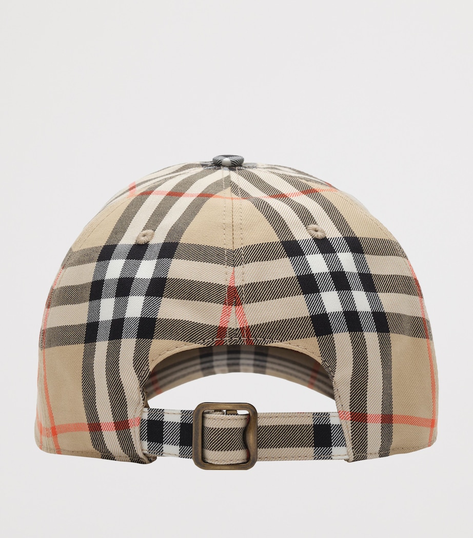 Burberry Burberry Check Baseball Cap Sand Ip Check Image 3