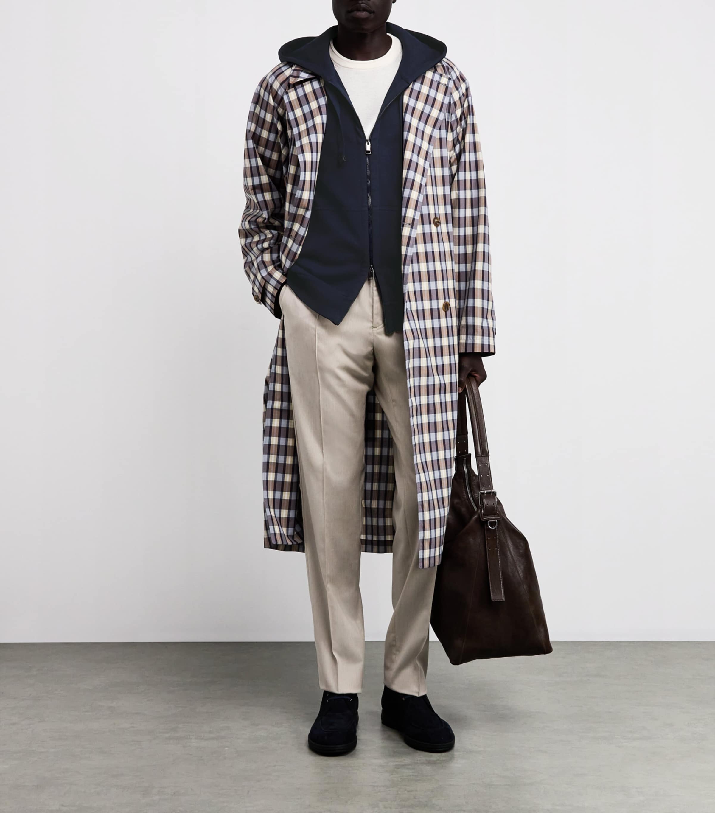 Stretch-Cotton Zip-Up Hoodie 4100 Image 2