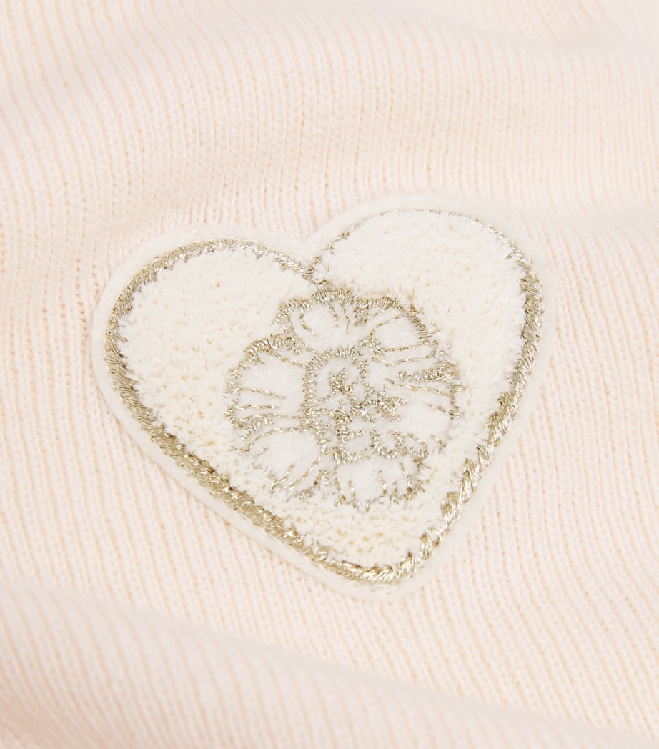 Chloé Kids Cotton-Wool Ruffle-Neck Sweater (4-14 Years) Ivory Image 2