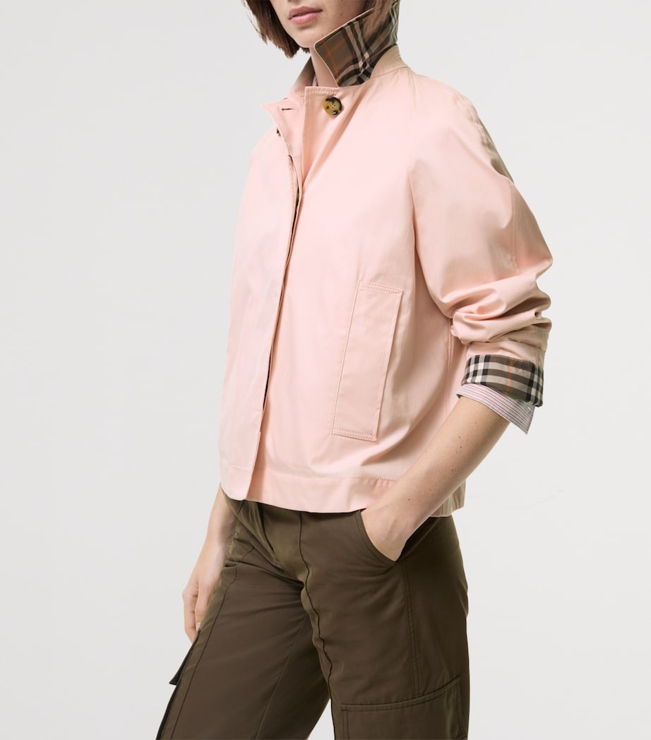 Burberry Pink Cotton Gabardine Tickhill Jacket Harrods US burberry-pink-cotton-gabardine-tickhill-jacket-harrods-us