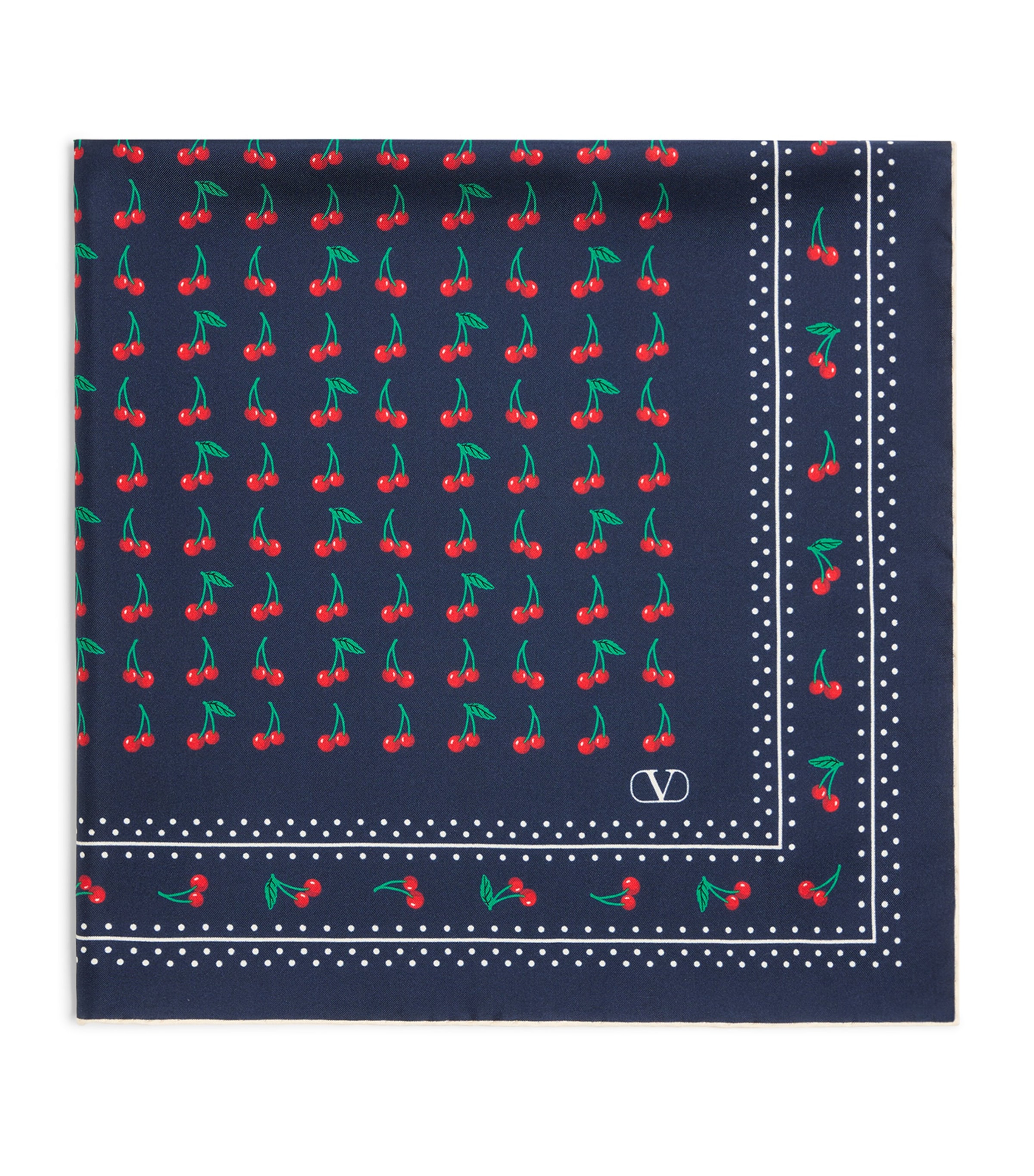 Valentino Garavani Silk Cherryfic Print Scarf | Women Accessories | Scarves | Designers | Valentino Garavani | Men Clothing | Knitwear | Cardigans | Women Clothing | Skirts | Mini Skirts | Women Shoes | Boots | Biker Boots
