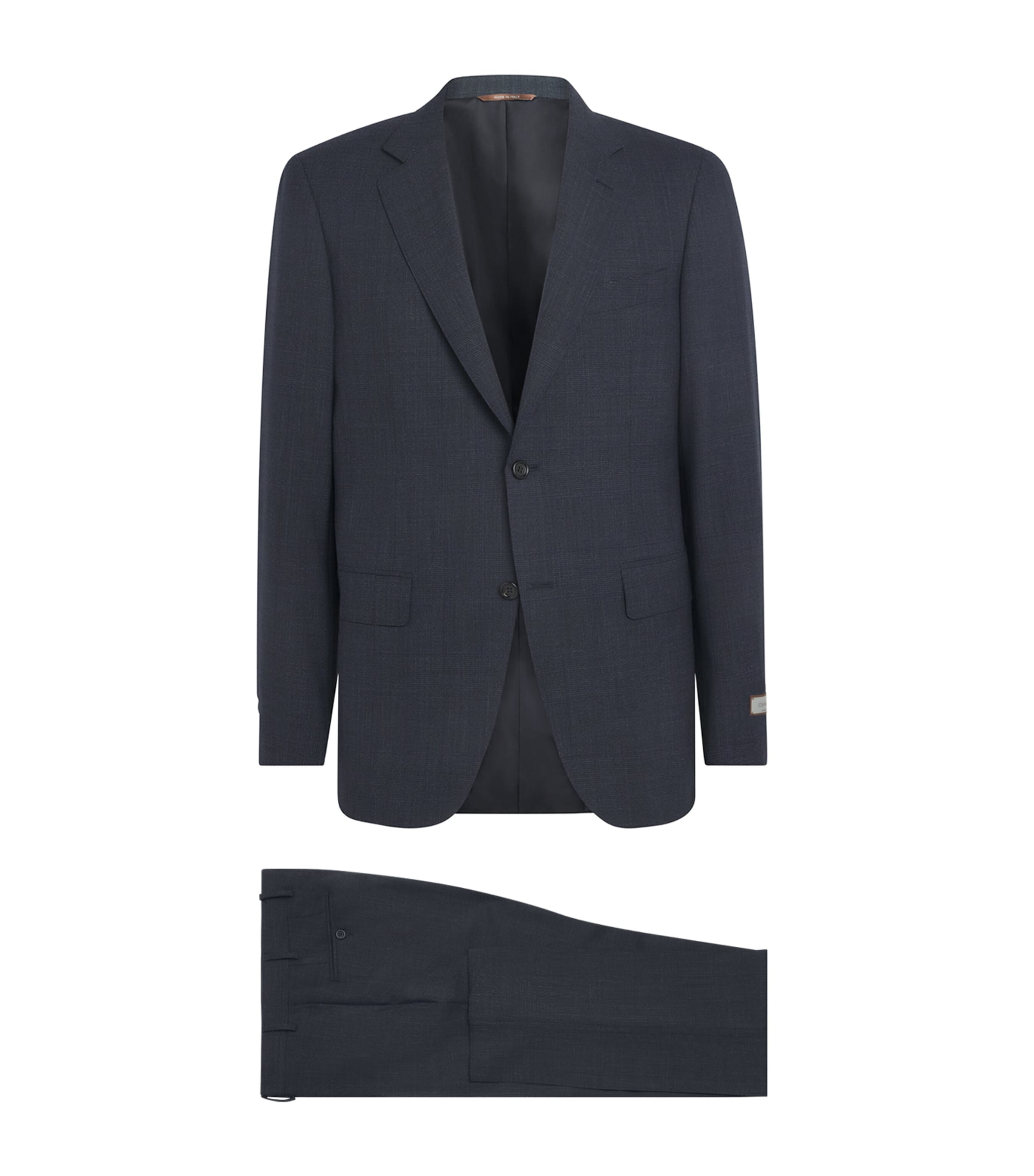 Canali Mens Wool 2-Piece Suit Navy Image 1