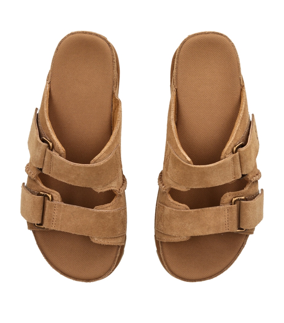 Suede Goldenstar Slide Sandals TAN Image 4