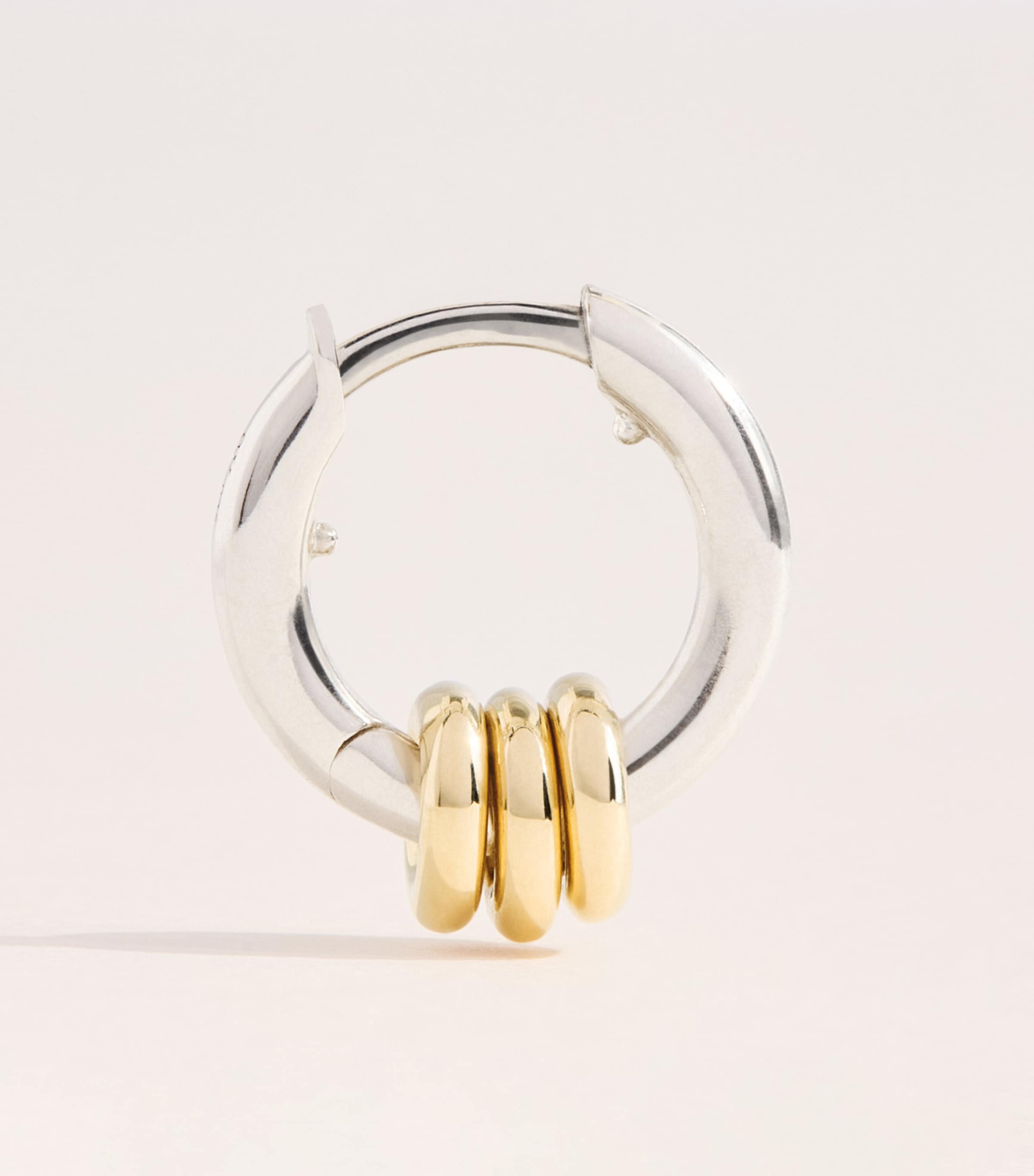 Spinelli Kilcollin Sterling Silver and Yellow Gold Nevine Hoop Earrings Sterling Silver Image 3